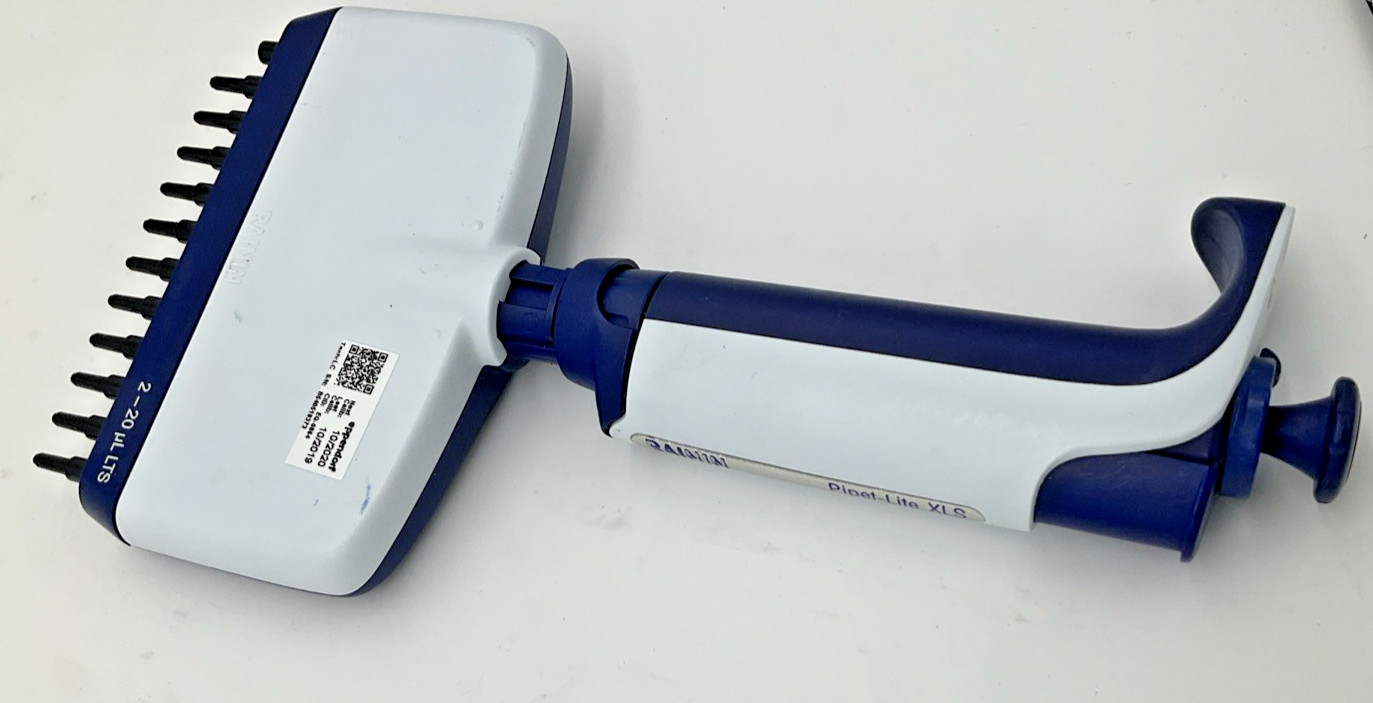 Rainin Pipet-Lite L-20 XLS 12-Channel Pipette 2–20 µL LTS Multichannel