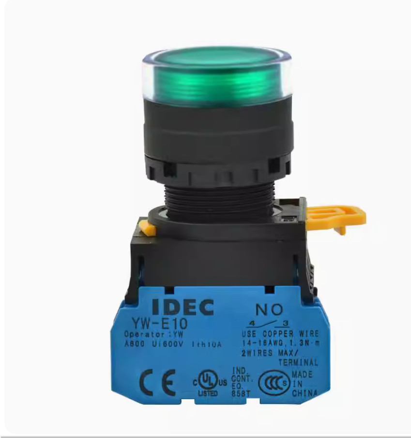 1PC NEW IDEC Self-reset button switch without light YW1L-MF2E10 blue 1NO #LL