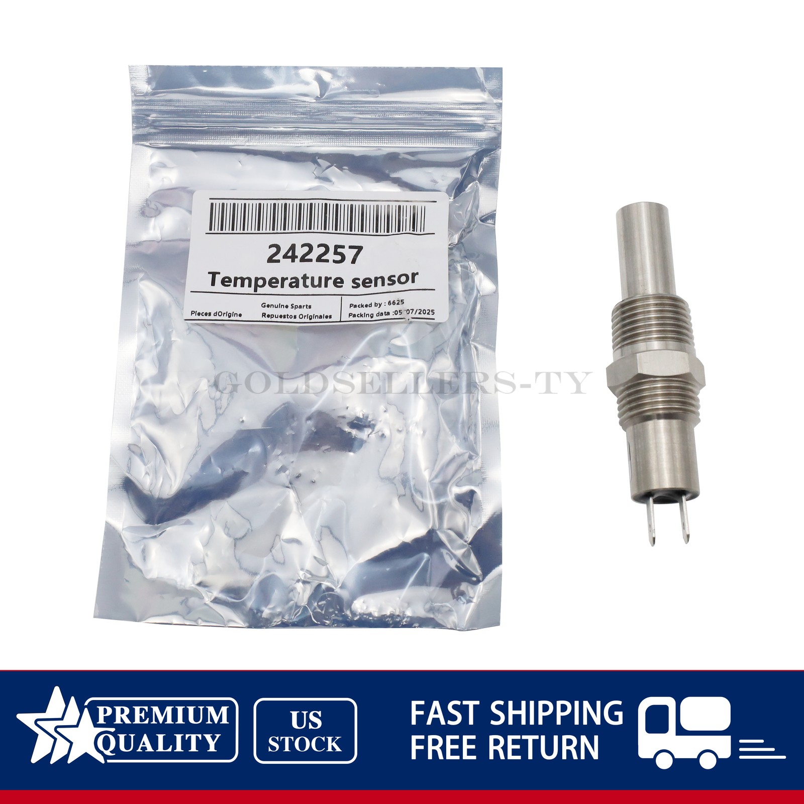 NEW For Sullair Air Compressor 242257 Temperature Switch US