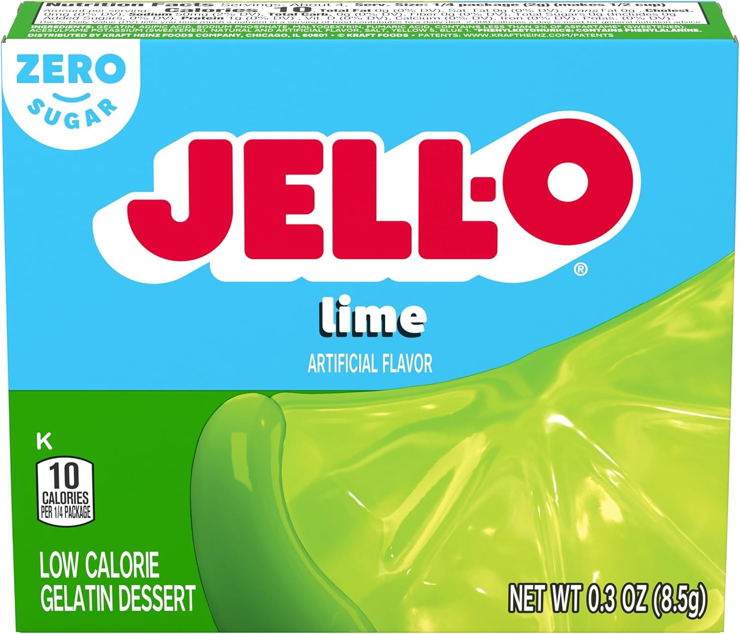 Lime Artificially Flavored Zero Sr Low Crie latin Dert