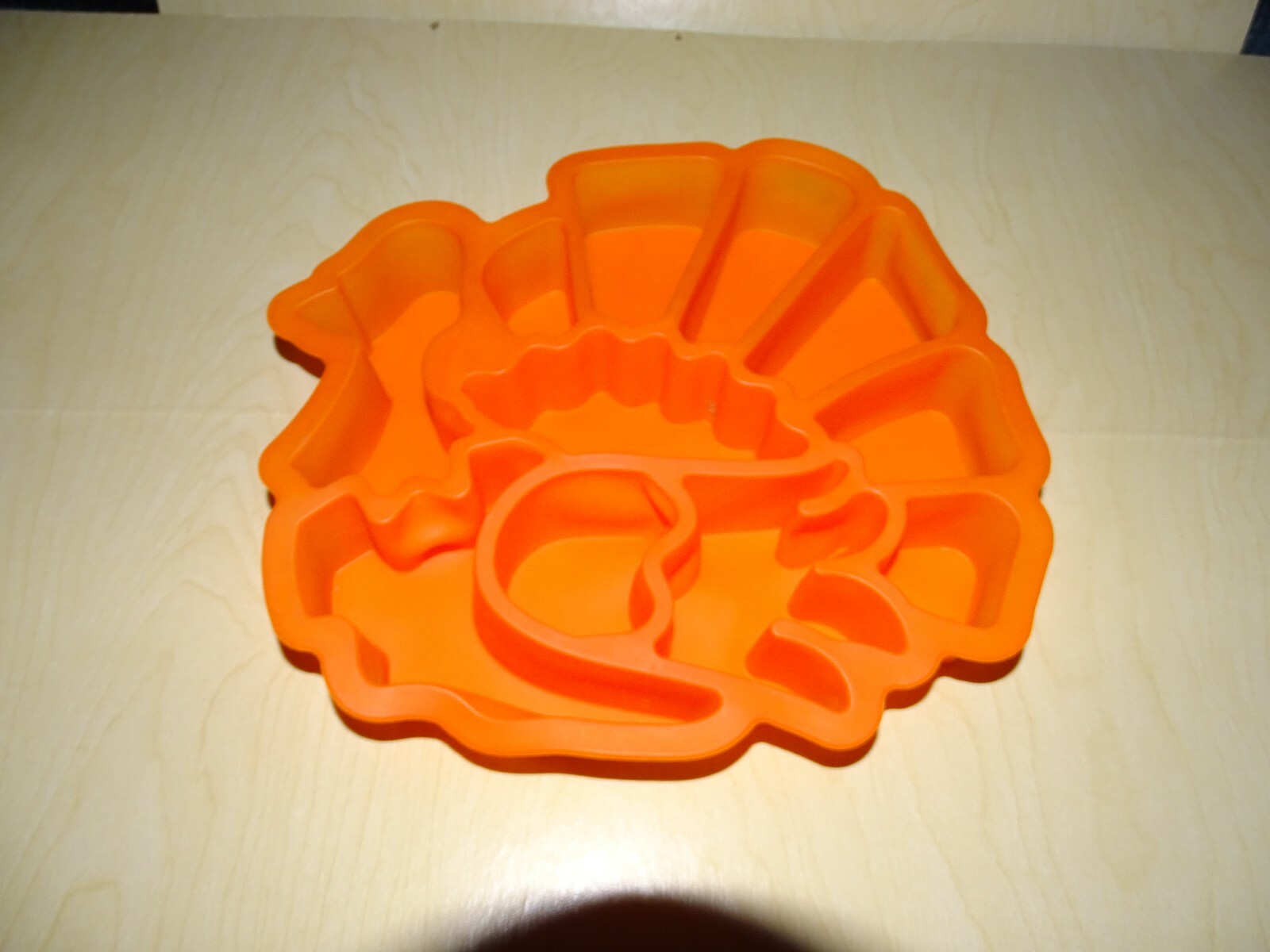 Orange Turkey Profile Silicone Mold Separate pieces 10" x 10"
