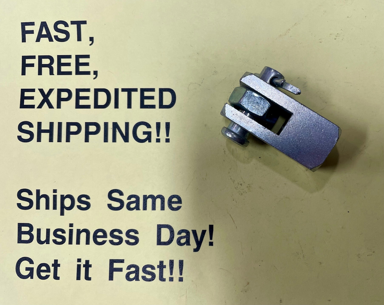 1/2-20 Rod Clevis; American M94 w/Nut; FREE SAME DAY EXPEDITED SHIPPING!