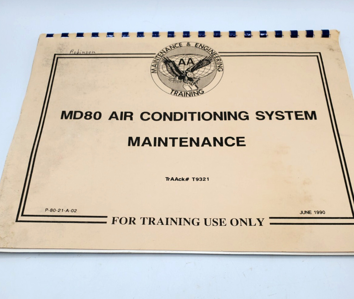 Vintage AA Maintenance & Engineering Training Manual 1990 Air Conditioning
