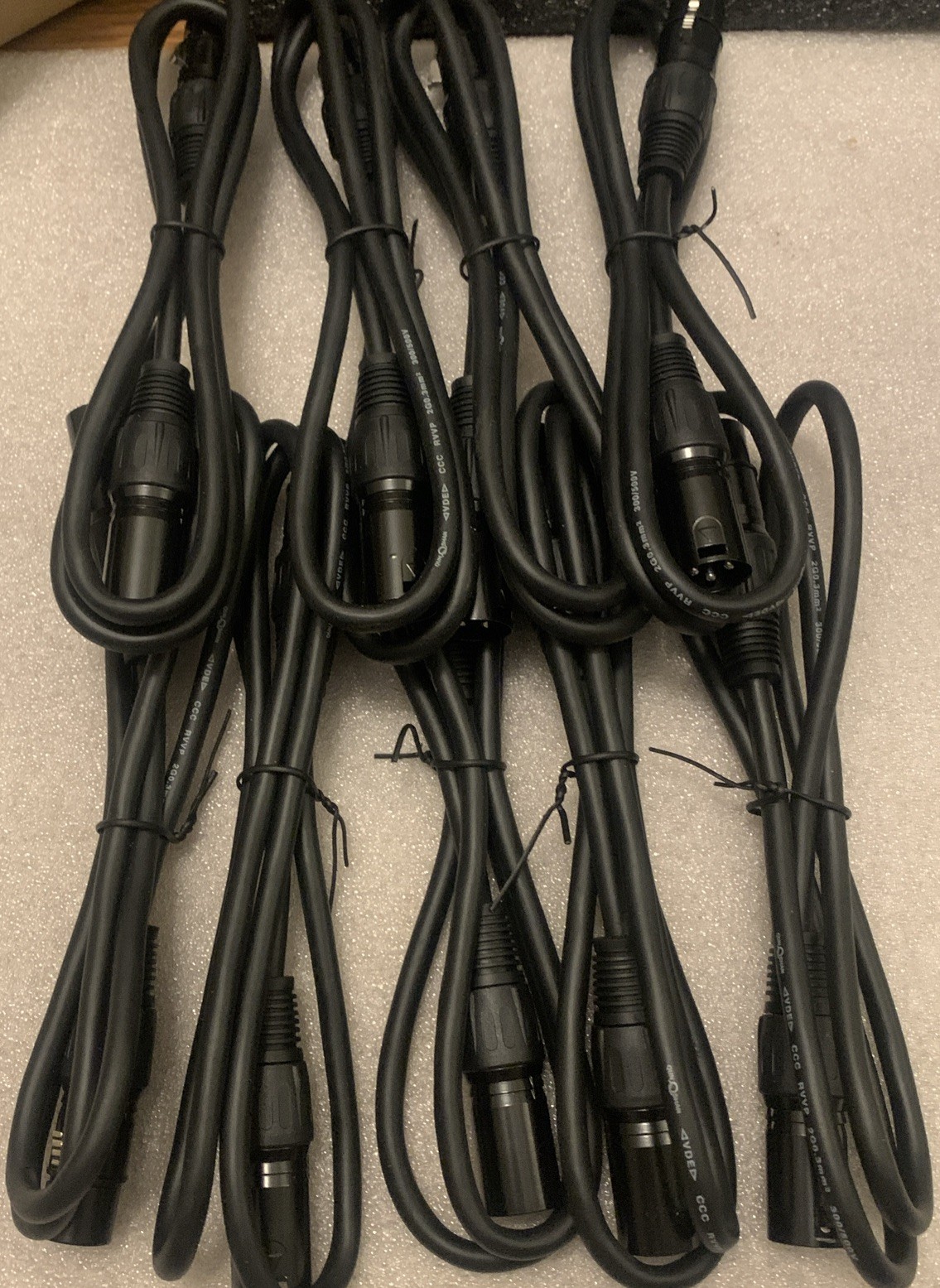 3.2Ft / 1M DMX Cable, 9pcs 3 Pin DMX Cables DMX Wires, DMX512 XLR Male to Female