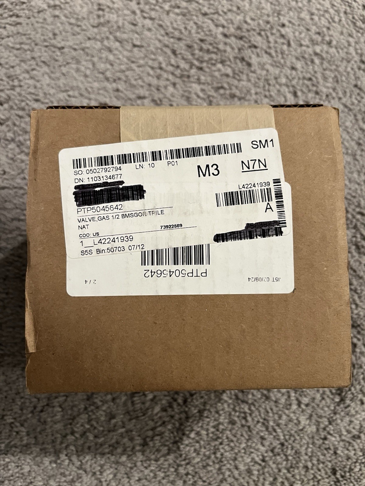 Pitco P5045642 Gas Valve, 1/2", 7000BNSGOR, Natural Gas Genuine OEM Sealed New!!