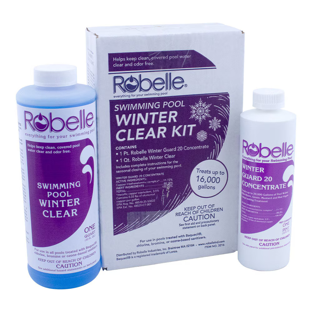 Robelle Winter Closing Chemical Clear Kit For Swimming Pool Up To 16,000 gallons