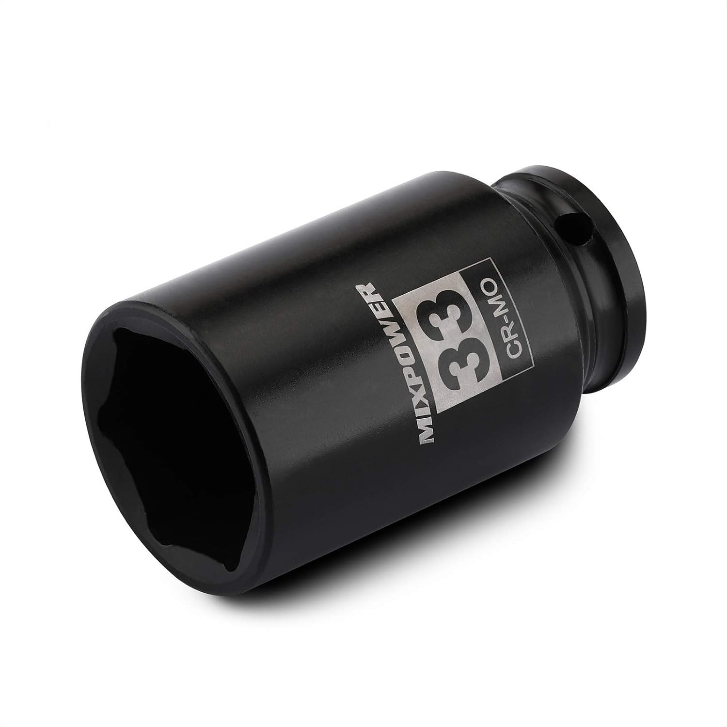 Durable 1/2" Drive 33mm Deep Impact Socket - 6-Point Design for High Torque