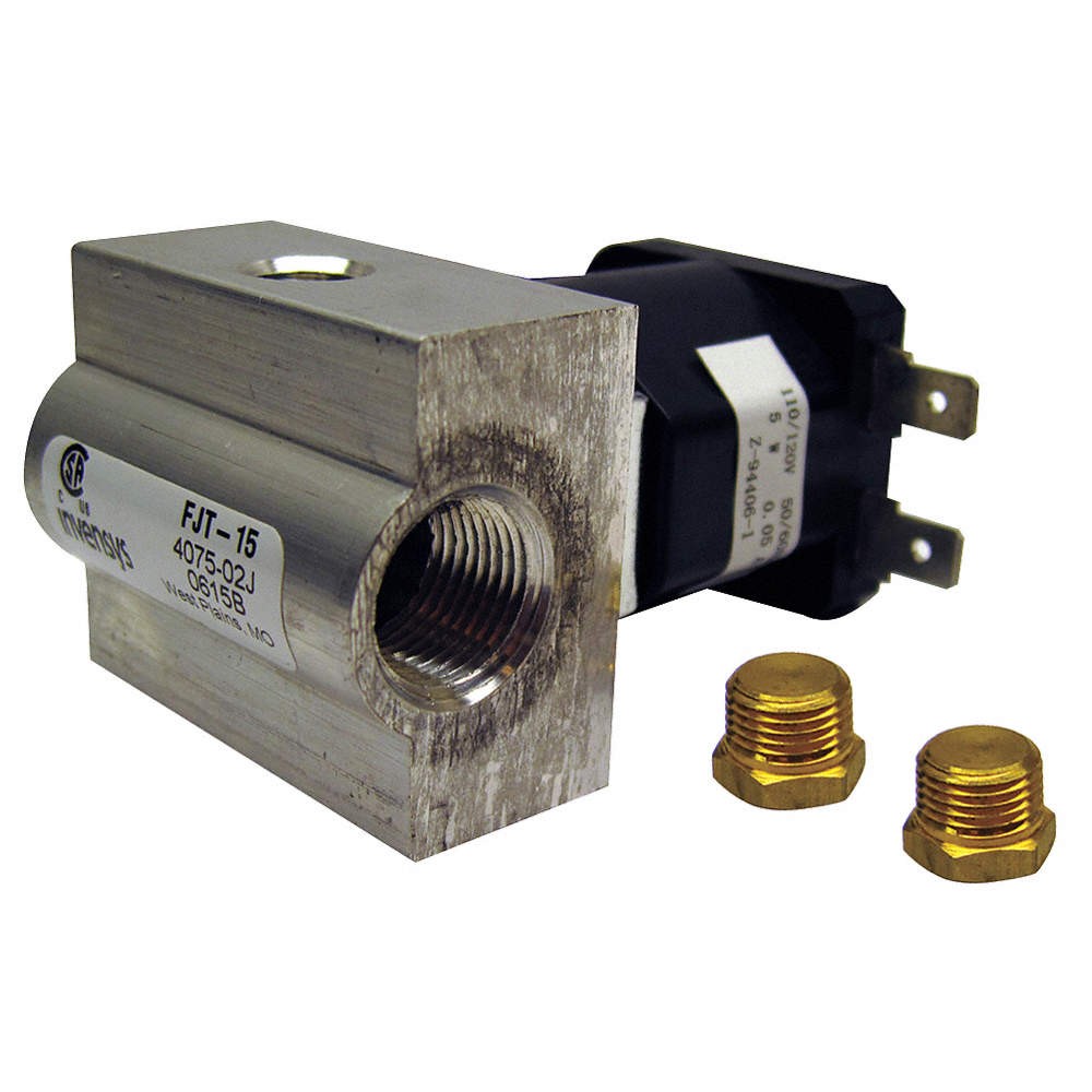 ROBERTSHAW 4075-029 Gas Valve, 3/8 in Pipe, LP/Natural Gas 6KXH2