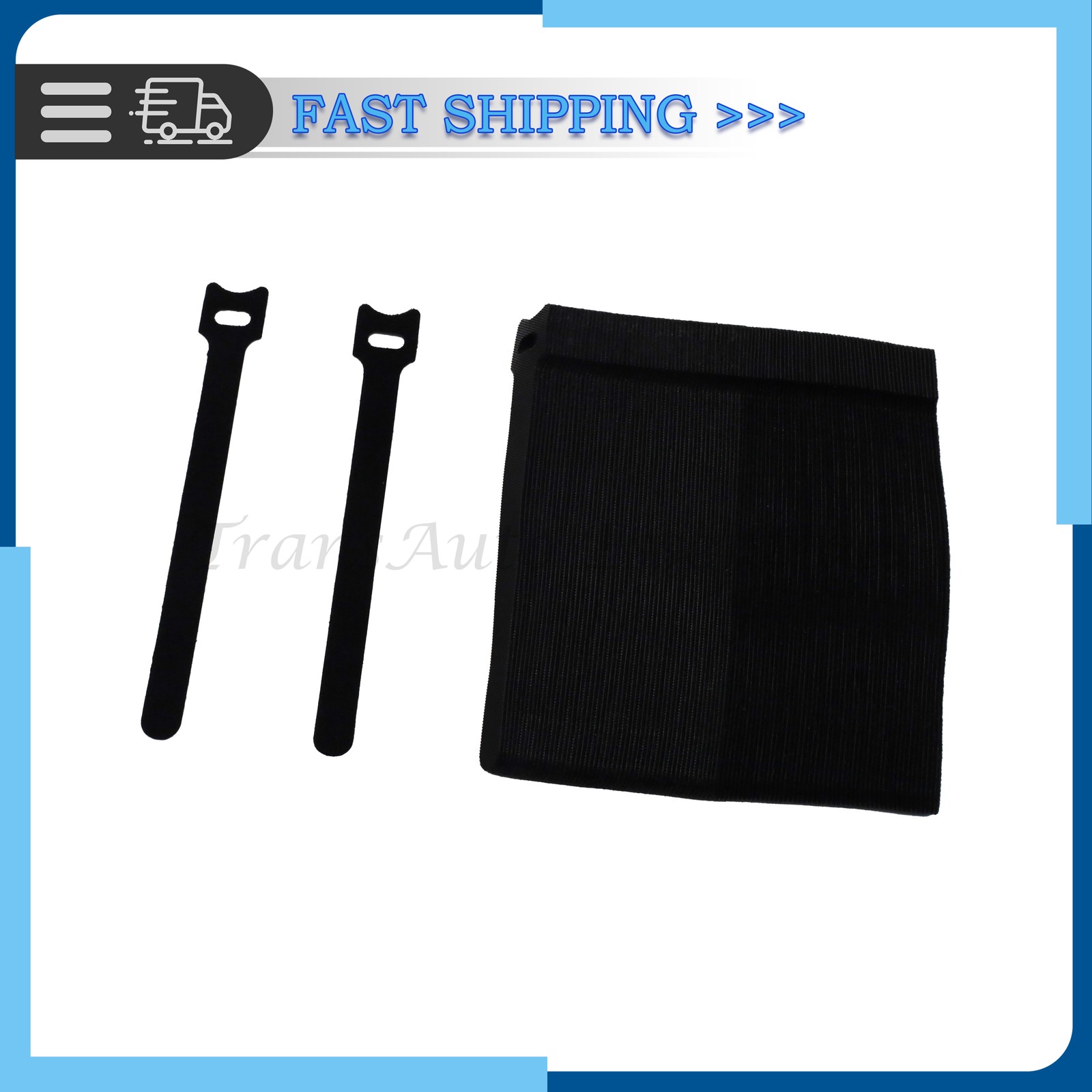 100PC Reusable Cable Straps Black Wire Cord Hook Loop Ties Fastening Organizer