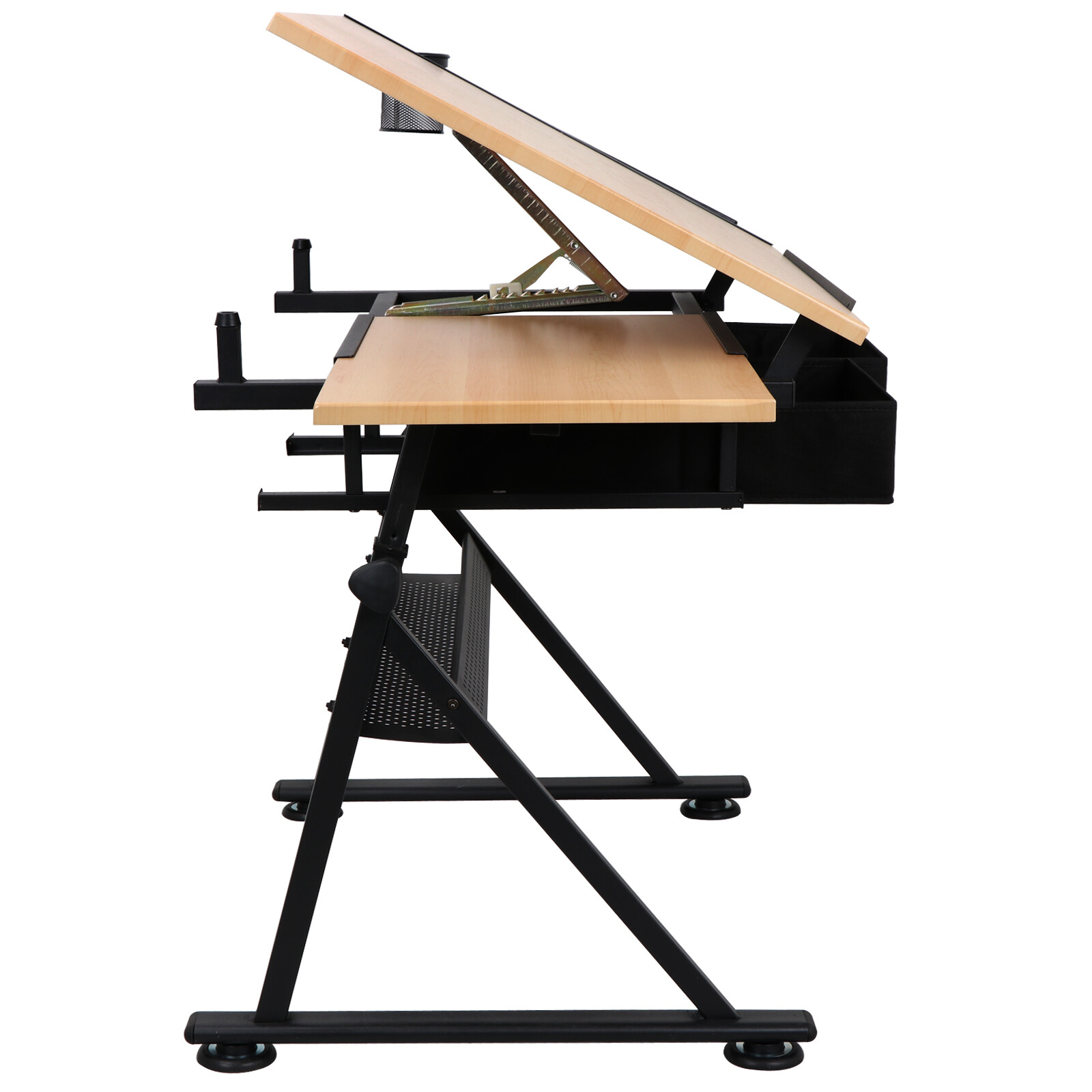 Drafting Table Art Artist Desk Drawing Table Adjustable Tilted Tabletop w/Stool