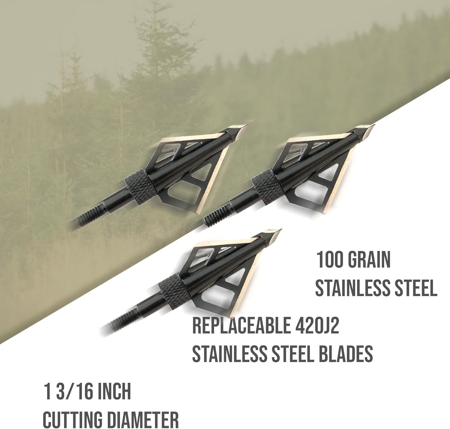 Crossbow Package with Backpack Case and Broadheads 405 FPS Lightweight Hunting