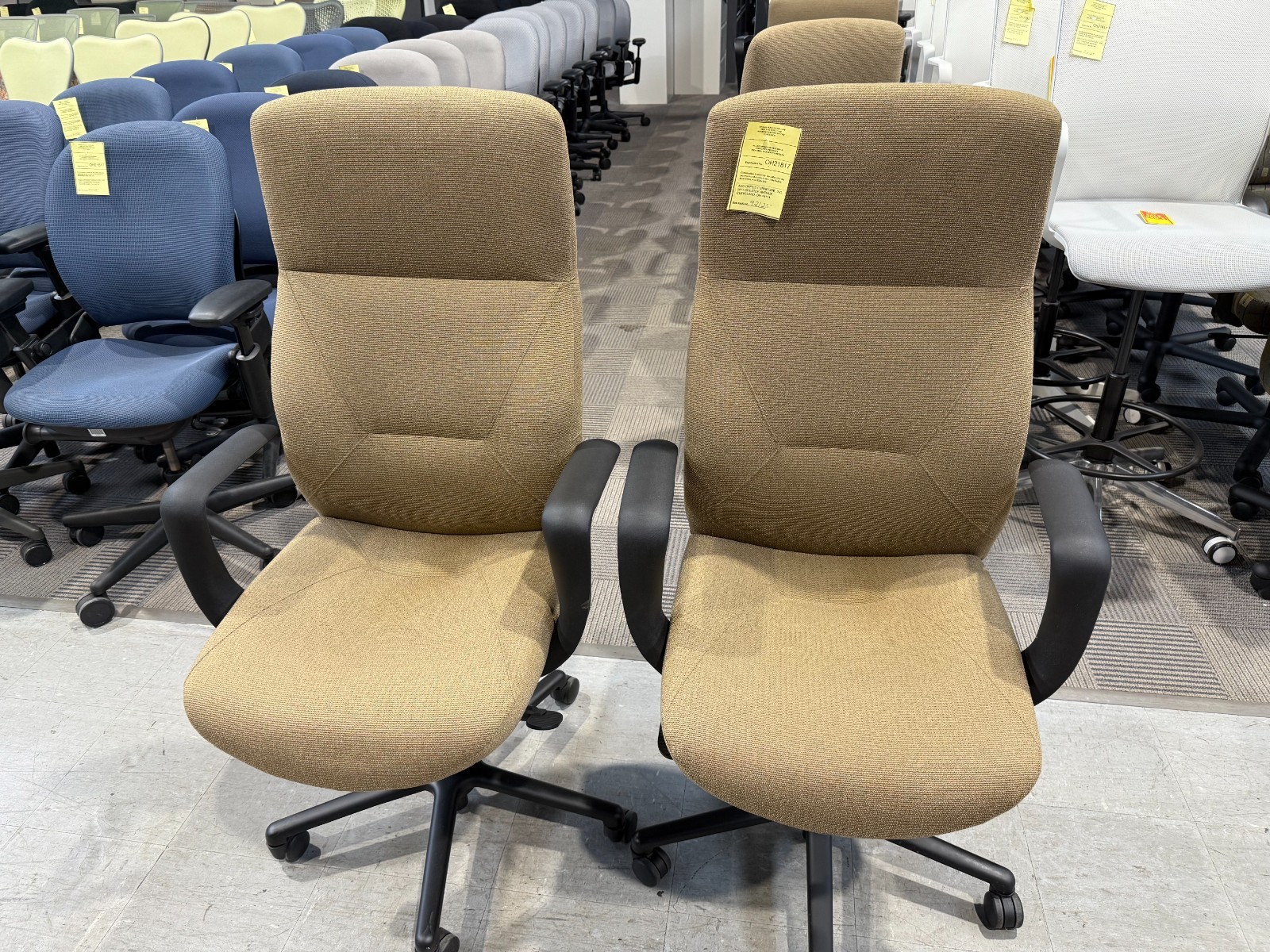 High Back Conference Chair by Keilhauer Respons Model #775 in Brown