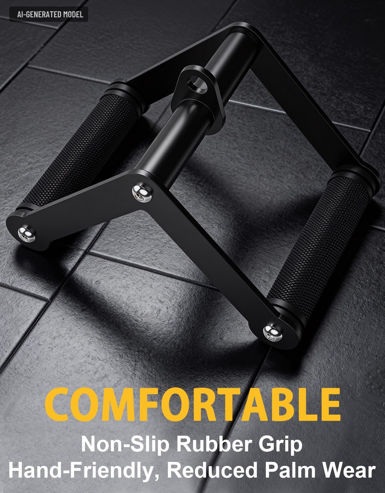Double D Row Handle Cable Attachment Heavy Duty V Bar for Back Training