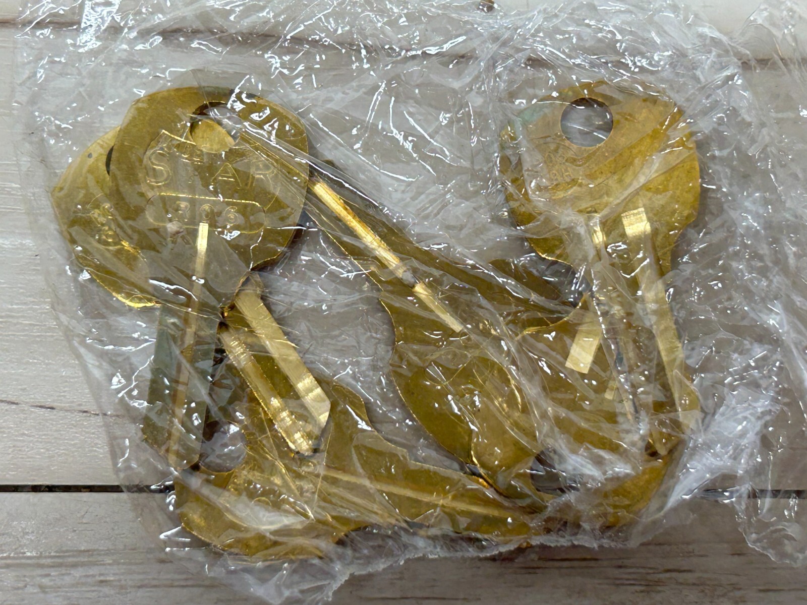 STAR Locksmith Supplies Brass Key Blanks RO6 Set Of 6 Made In USA NOS