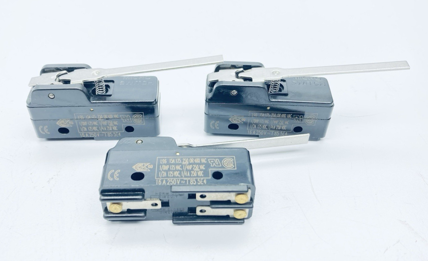 LOT OF 3 HONEYWELL BZ-2RW80 MICRO SWITCH 480VAC 250VDC 15AMP