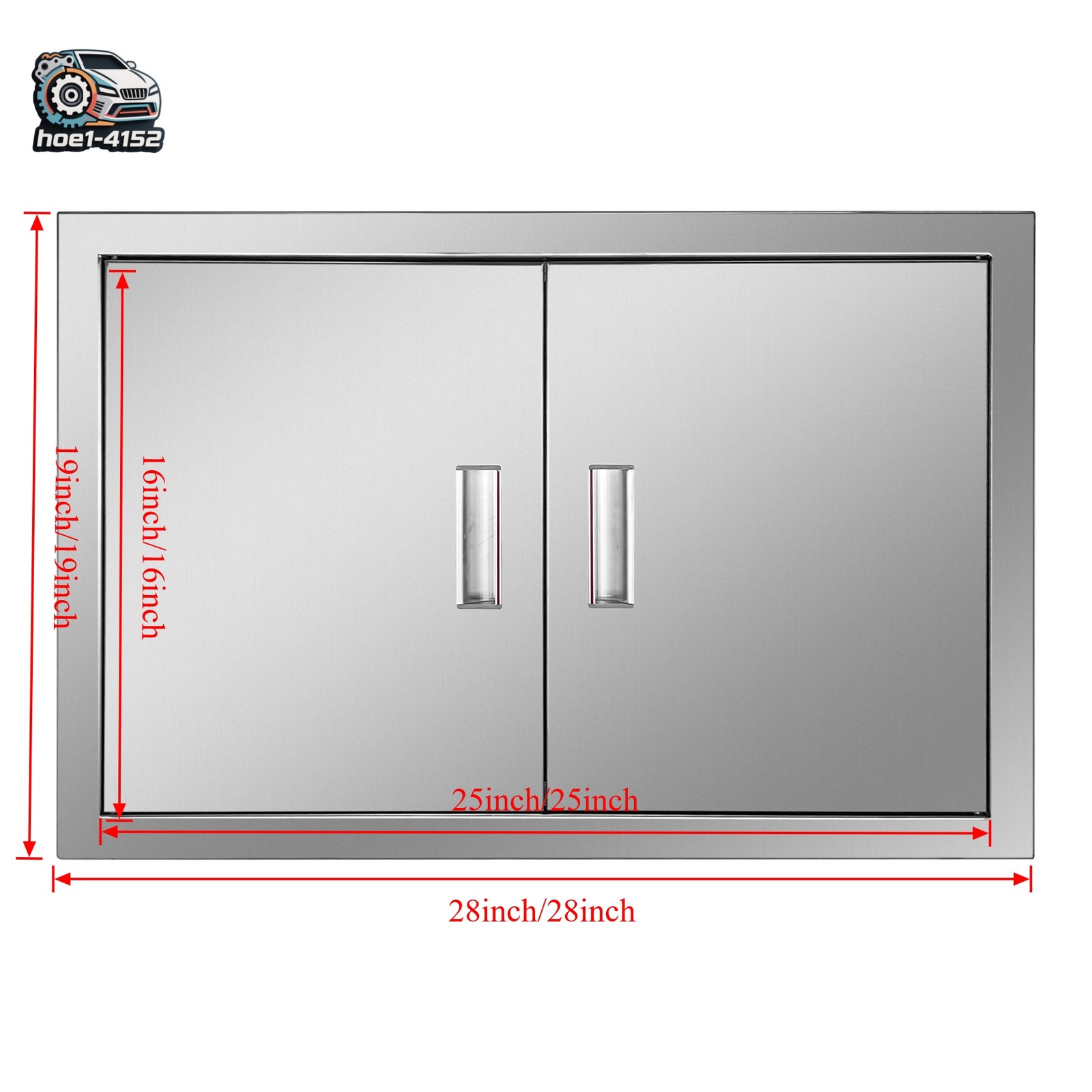 For Grills Ovens BBQ 28"x19" Kitchen Cabinet Stainless Steel Access Door Drawer