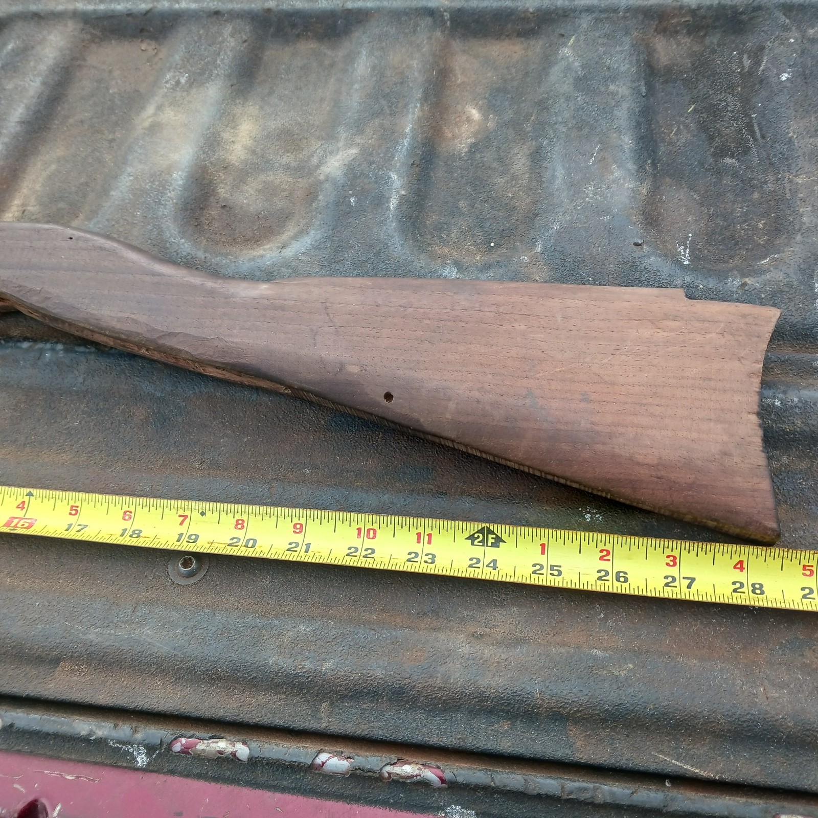 Antique Muzzleloader Stock In Walnut Well Used