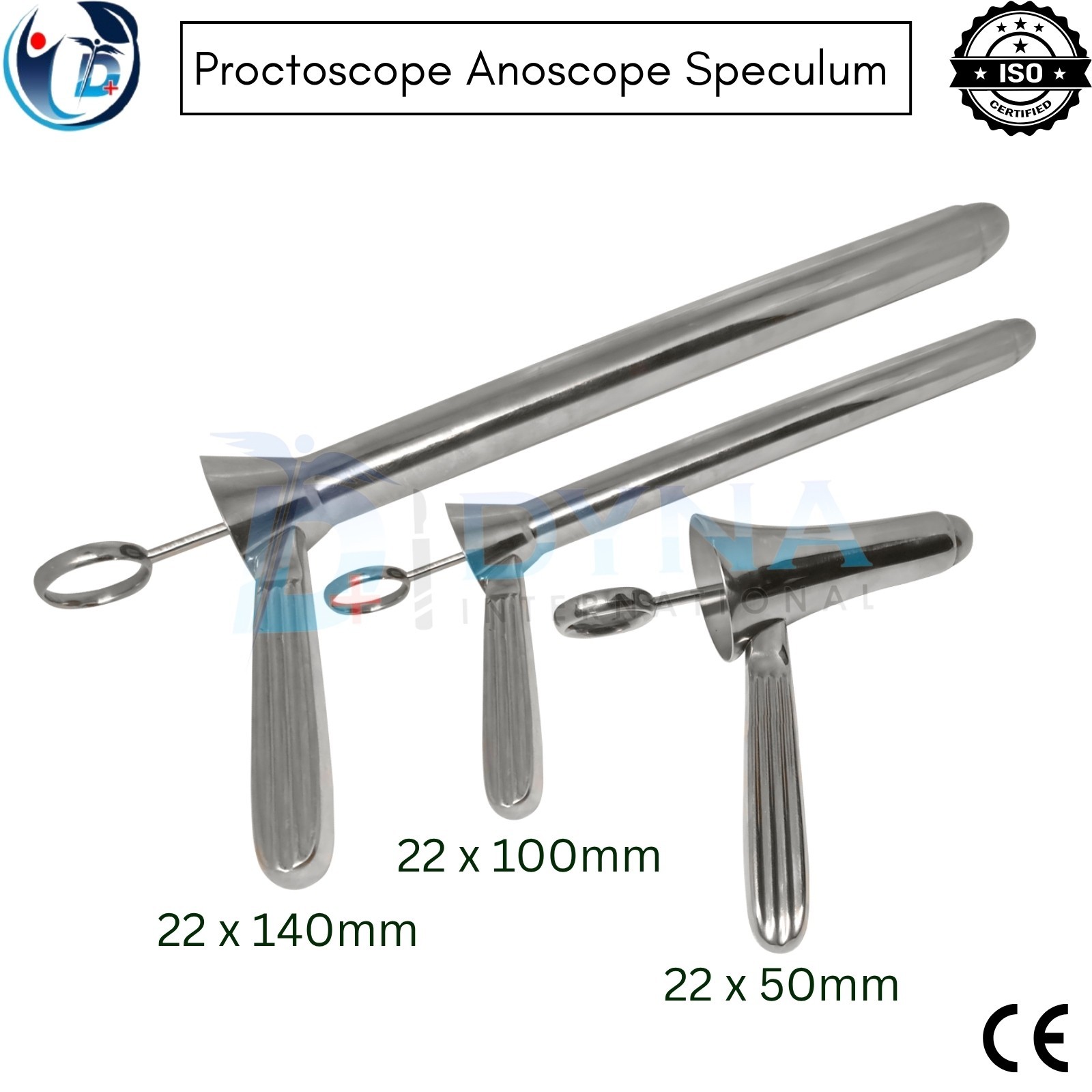 3 PCs Kelly Proctoscope Anoscope Set | Anal Rectal Speculum Surgical Instruments