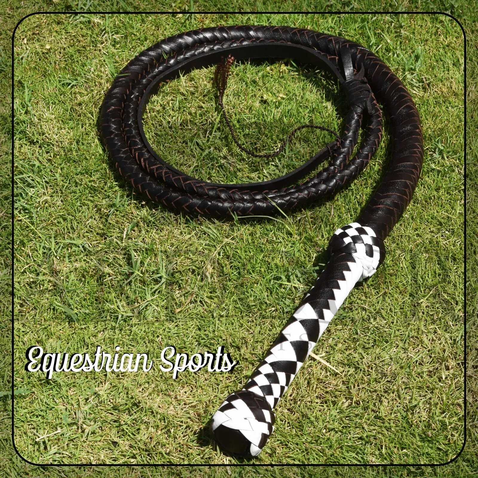 Bullwhip Genuine Leather Chocolate Brown 04 Feet Long 12 Plait Bull whip