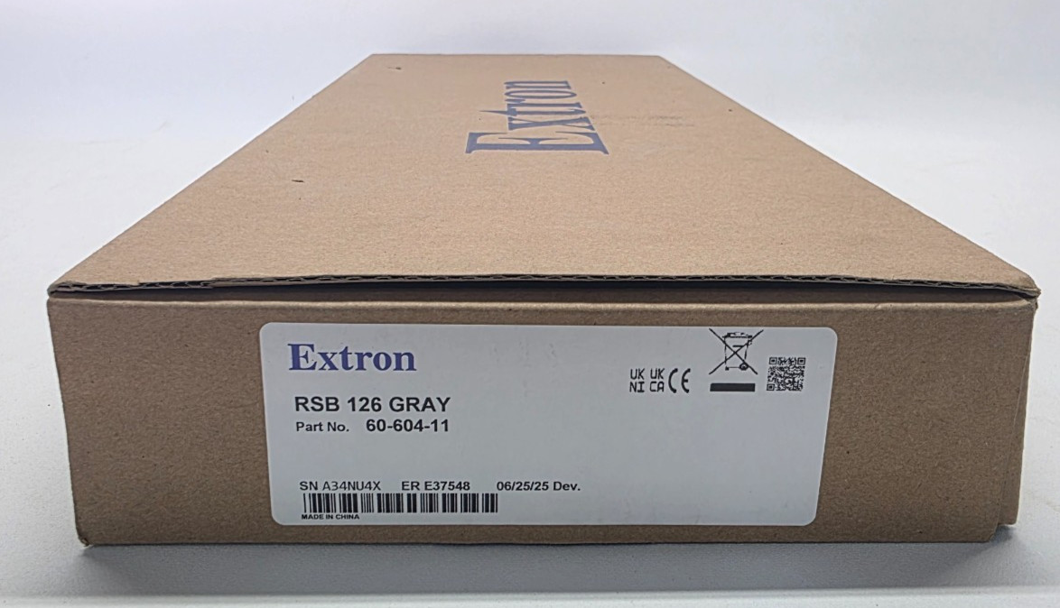 Extron RSB 126 Gray 1U Basic Rack Shelf 6" Deep 60-604-11 New