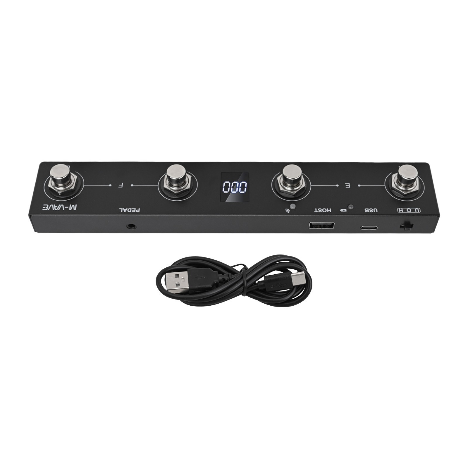 For MIDI Footswitch Controller Rechargeable 4Buttons For-Musicians For MVAVE
