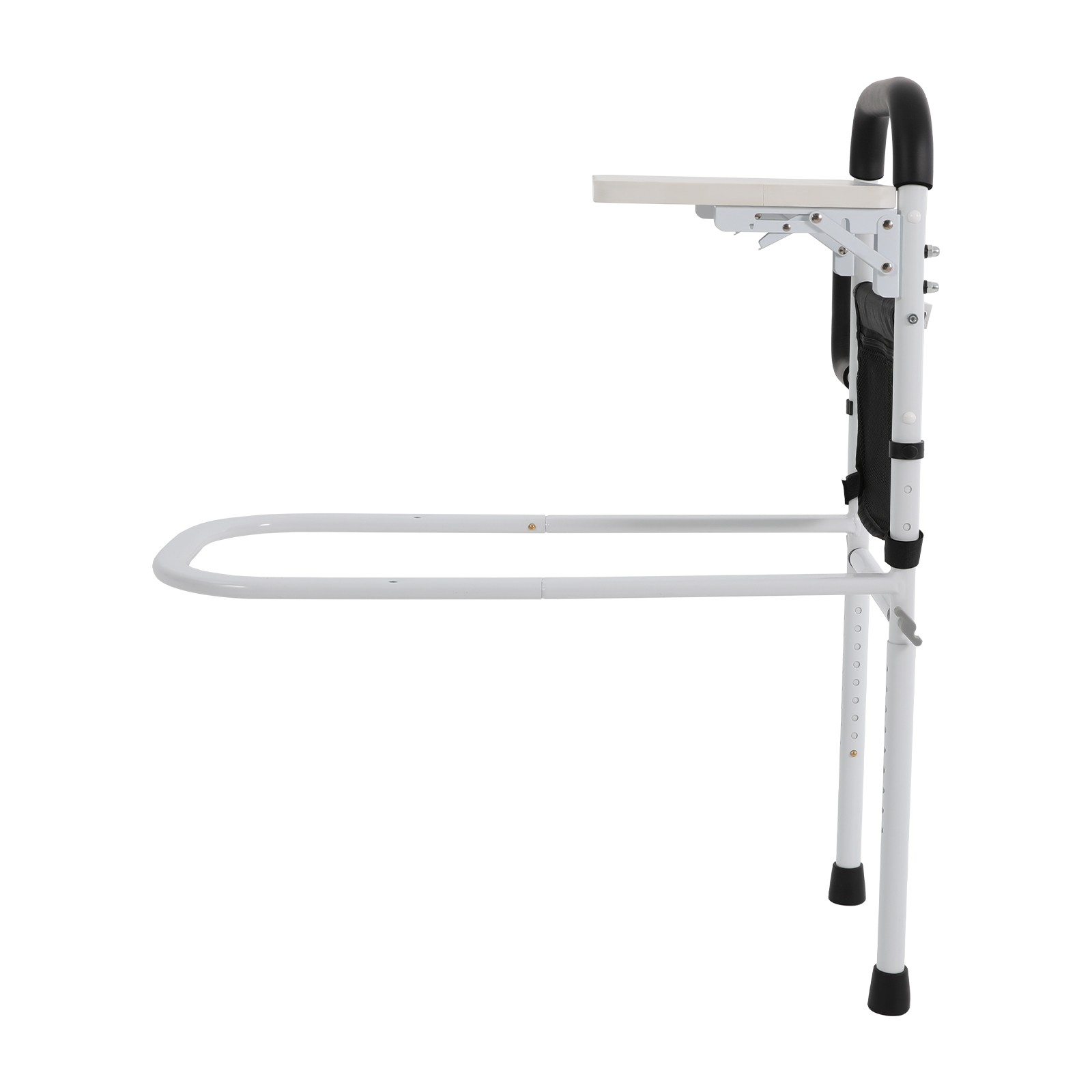 Height Adjustable Bed Rail for Seniors, Sturdy Support & Storage Solutions