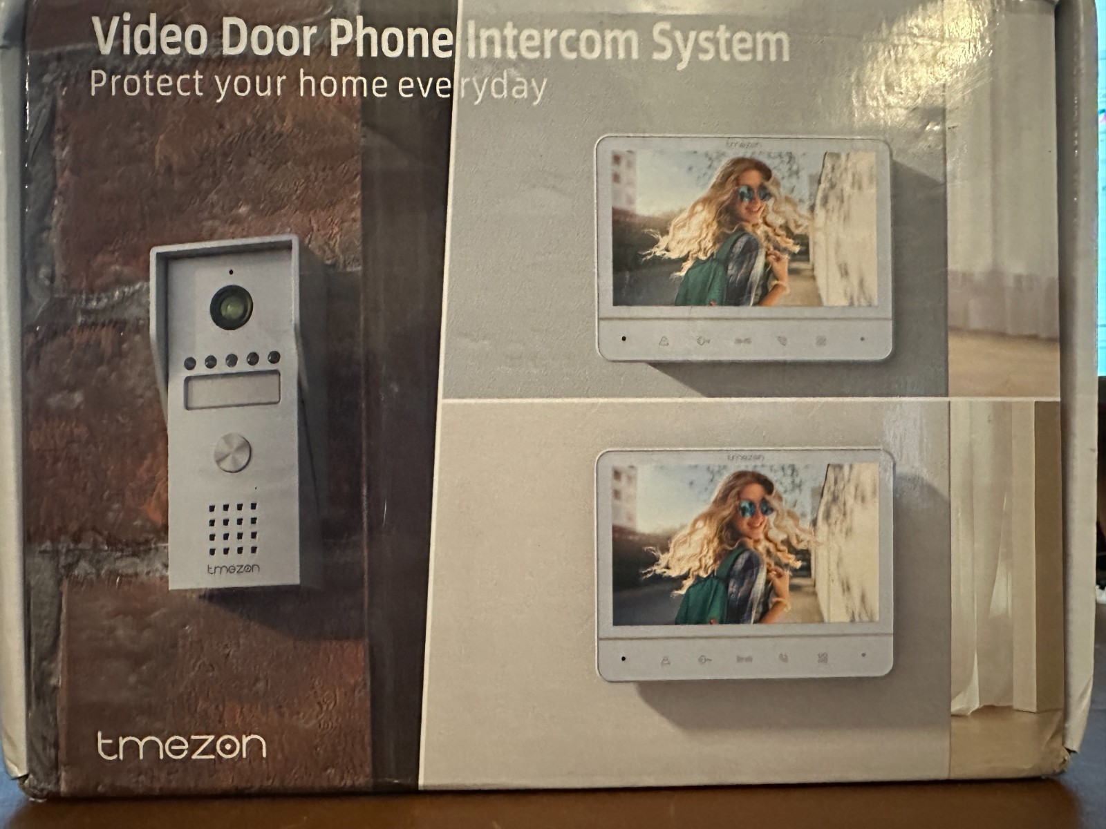 Wired Video Intercom System, 7 Inches Video Doorbell Door Phone System 2 Screens