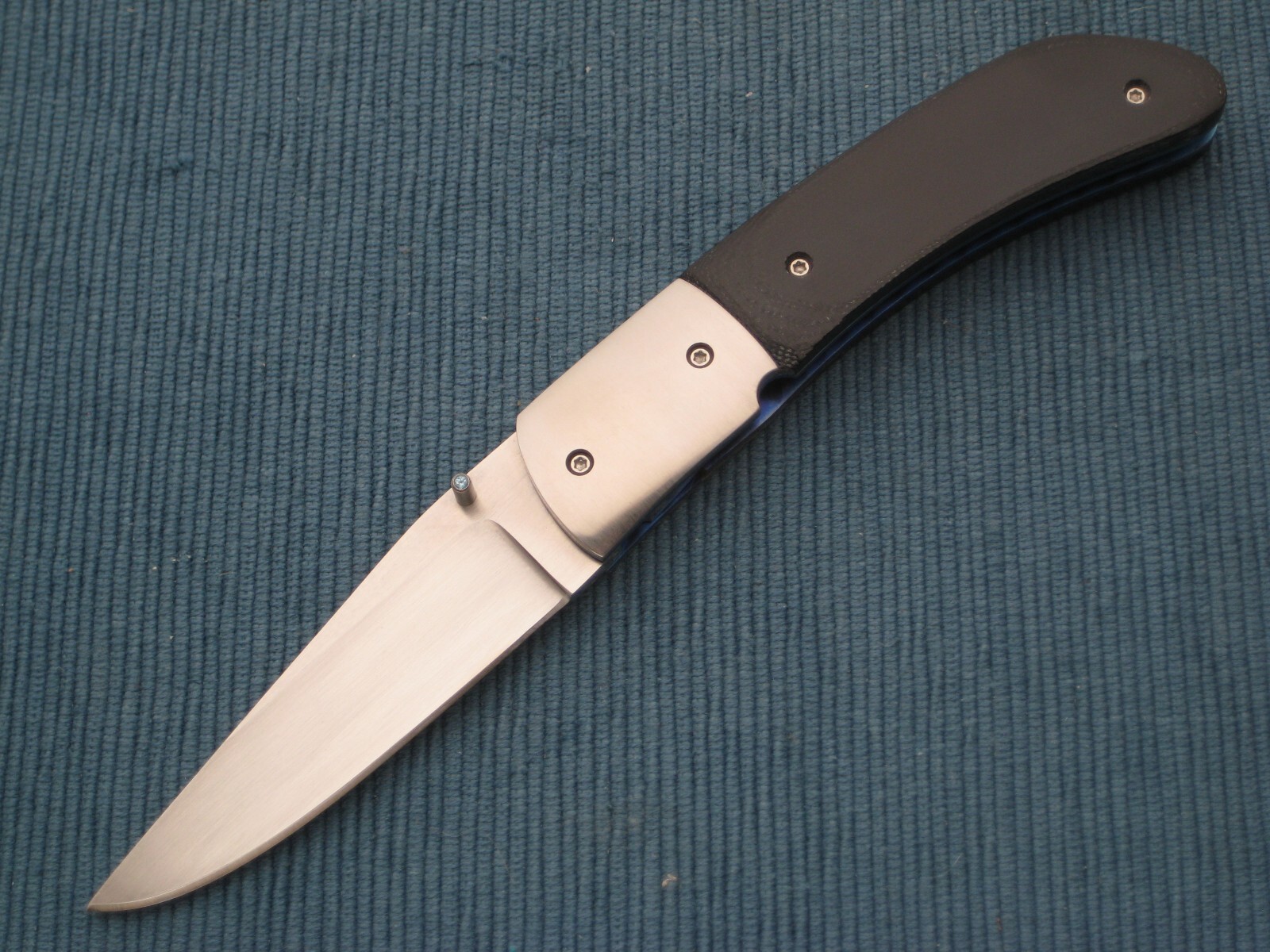 Mike Dilluvio Custom Black G10 Liner-Lock Folding Knife