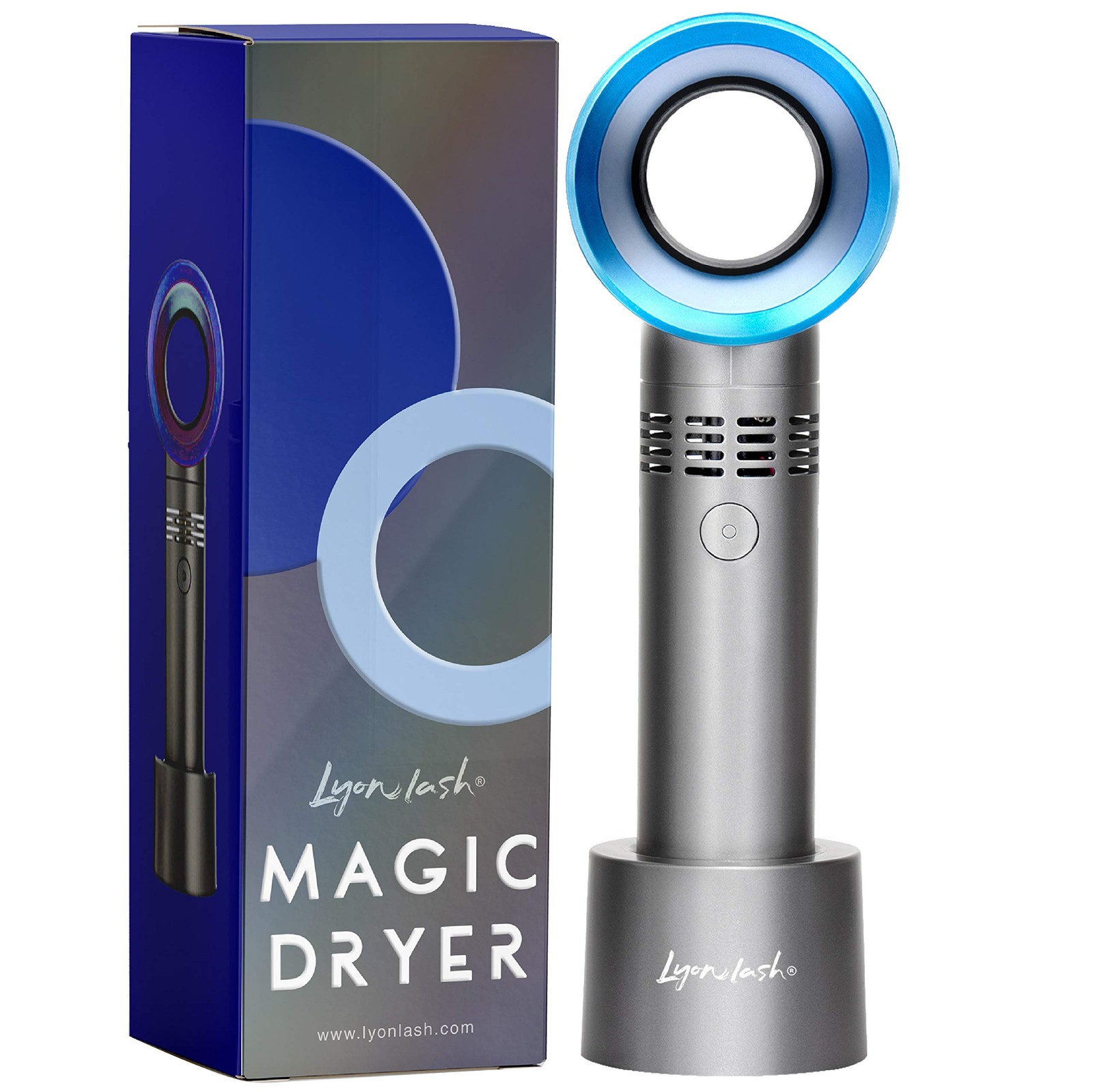 Lyon Lash Magic Fan Bladeless Portable Eyelash Extension Dryer USB Rechargeable