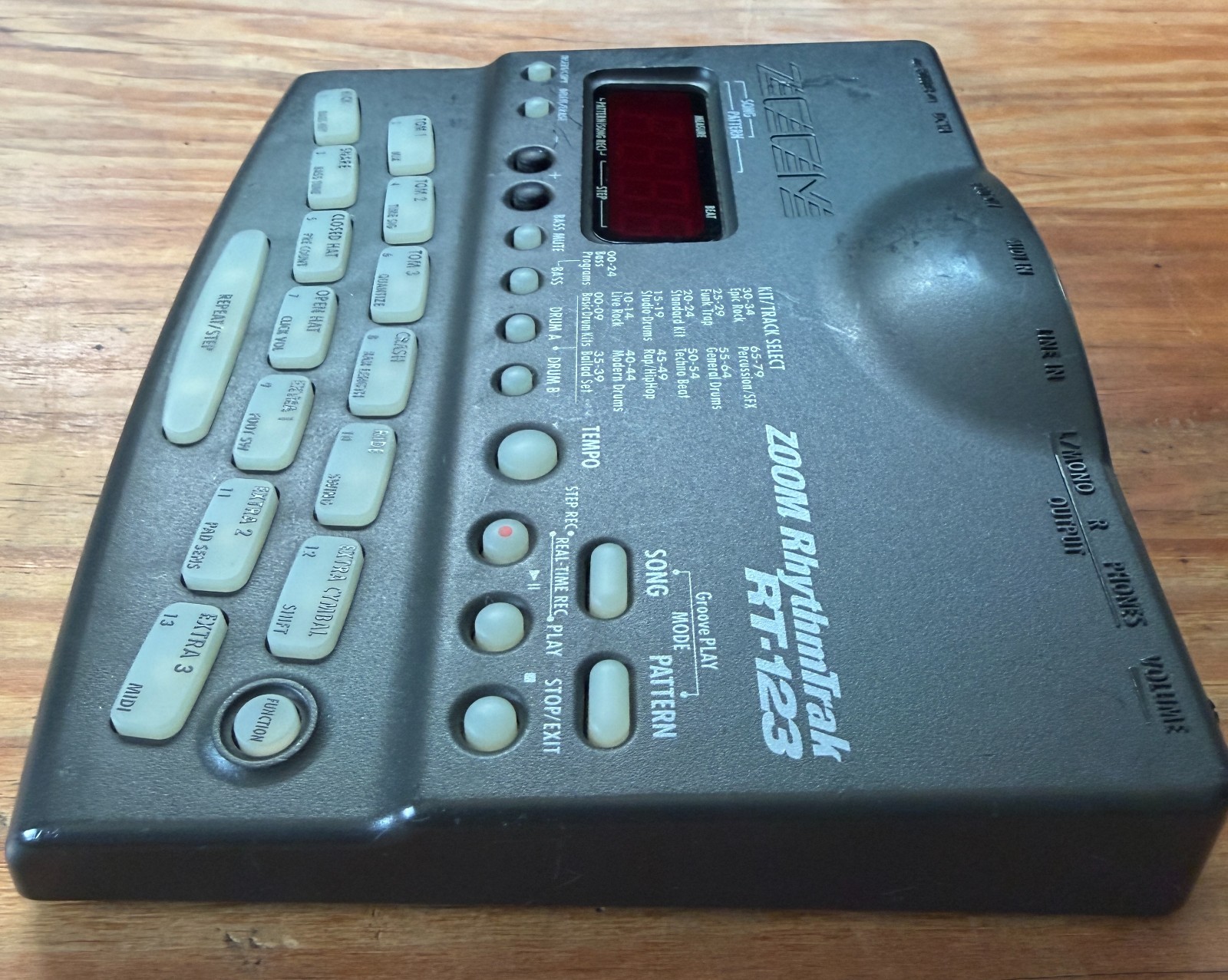 ZOOM RT-123 RhythmTrack Electronic Drum Tested Working with AC Adapter