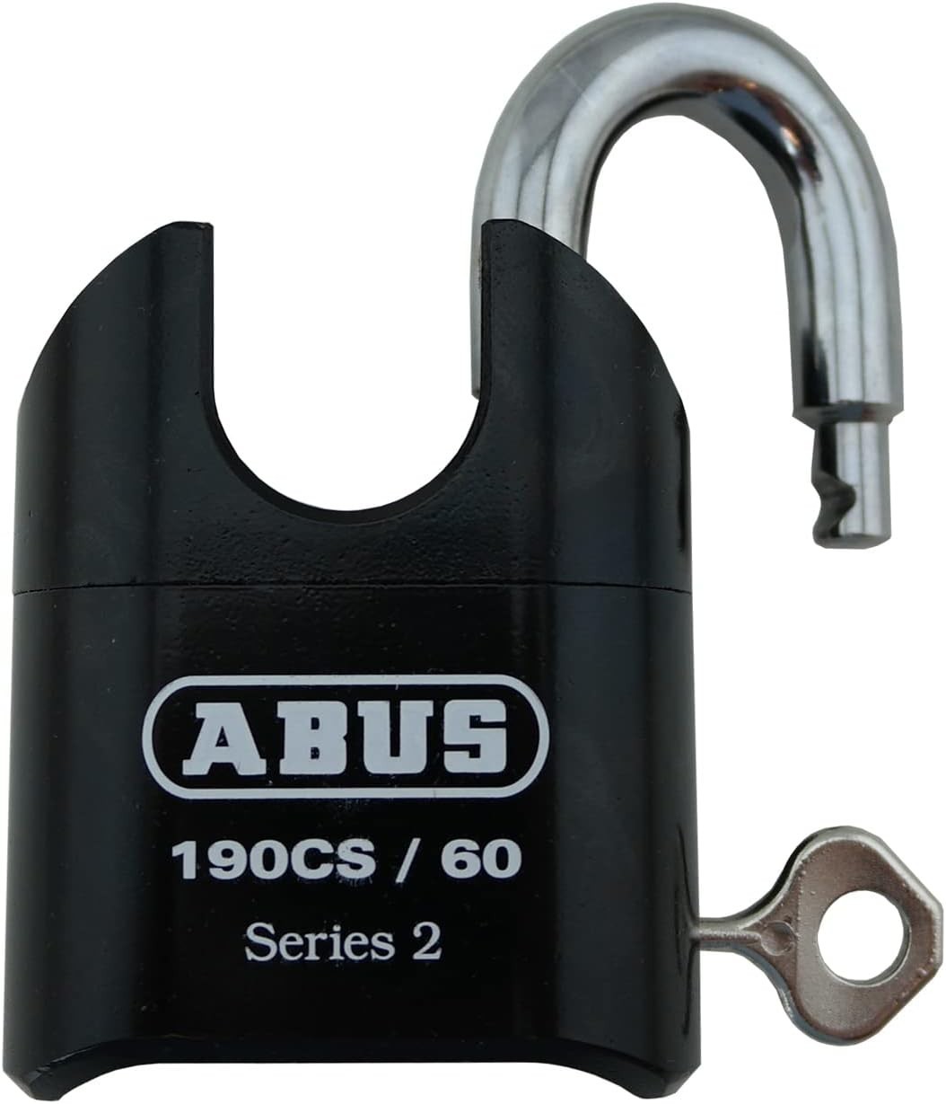 190CS/60 Heavy Duty Solid Steel Combination Padlock - Black, 4 Dial Security