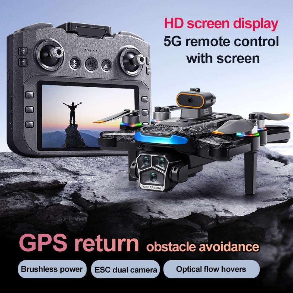 8K GPS FPV Drone,5G WiFi,Brushless Foldable Quadcopter,Dual Batteries Auto RTH