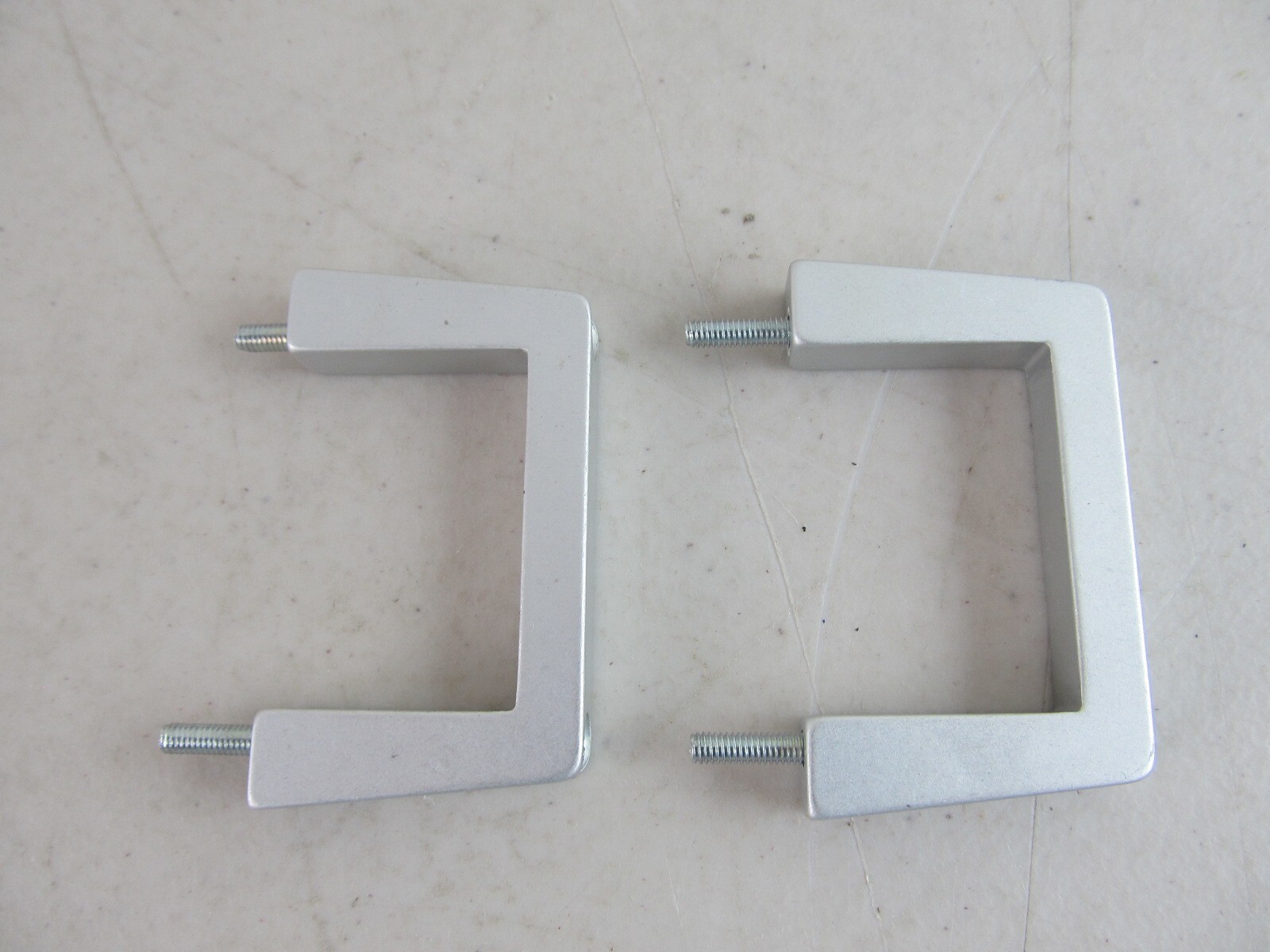 Silver Rack Ears Mounts Brackets w/ Screws Approx. 2.75"