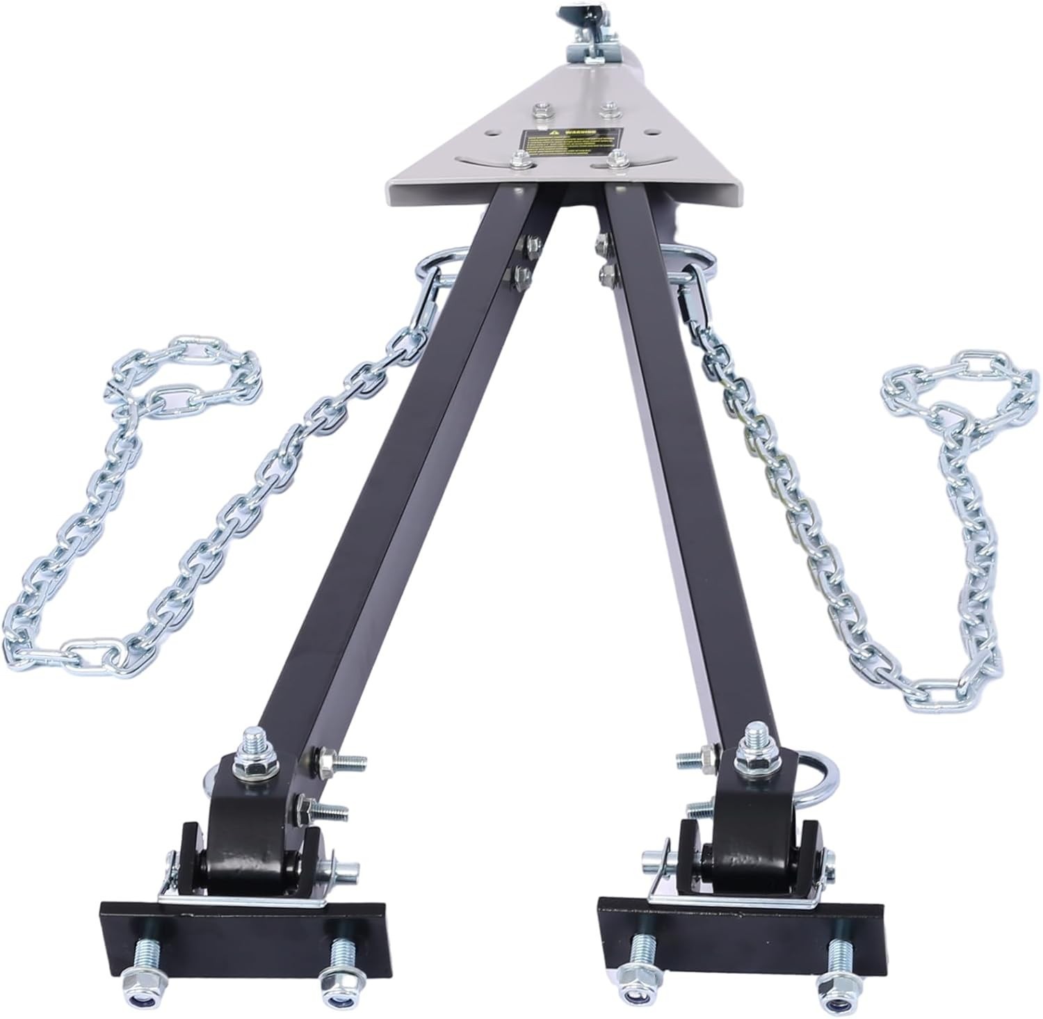 5000LB Tow Bar Adjustable Towing Bar Bumper Mount w/Chains Fits for 2"Ball Hitch