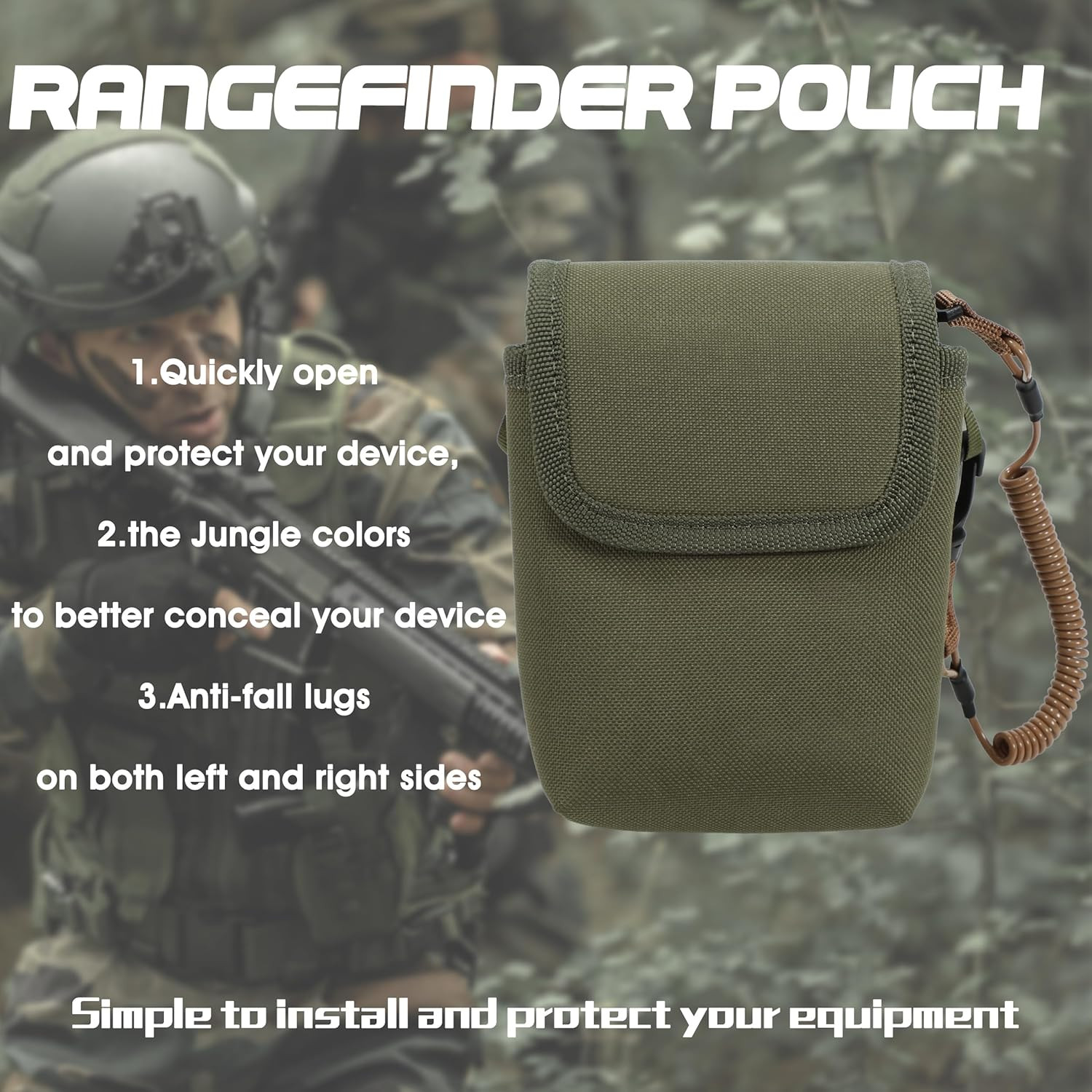 Rangefinder Pouch - with 1 Tethers. Ultimate Protection Your Hunting Accessories