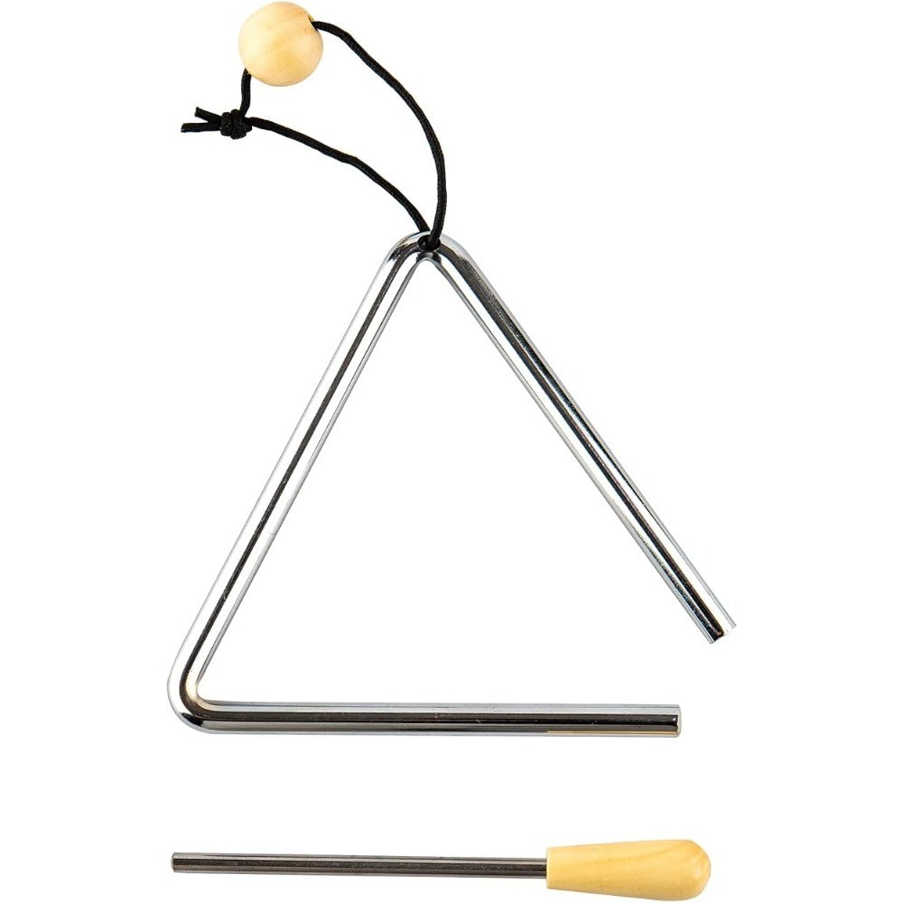 Triangle Hand Percussion with Striker, Rhythm Steel Triangles Music Instrument