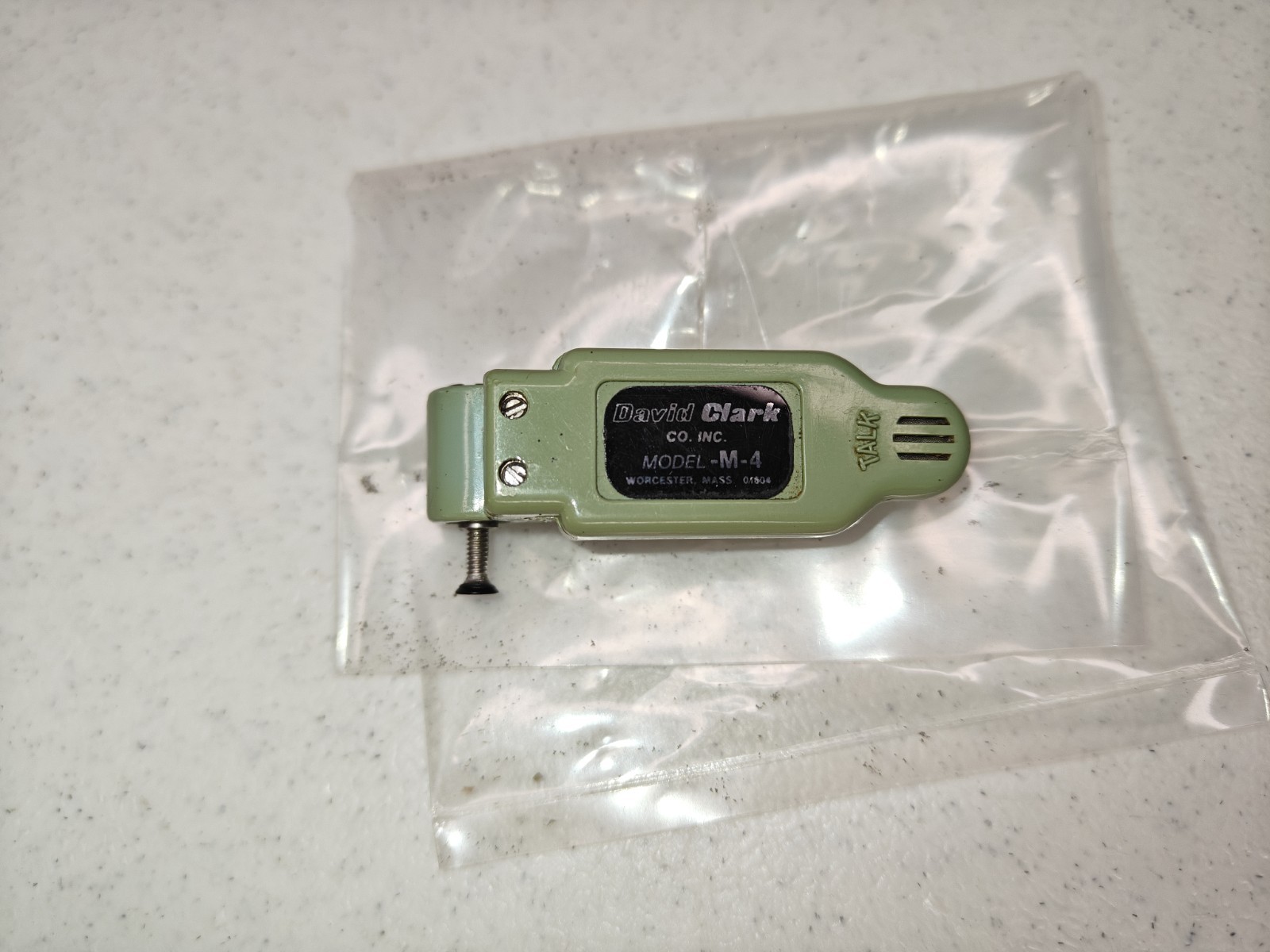 Replacement Electret Aviation Microphone David Clark P/N 18762G-02 Noise Cancel