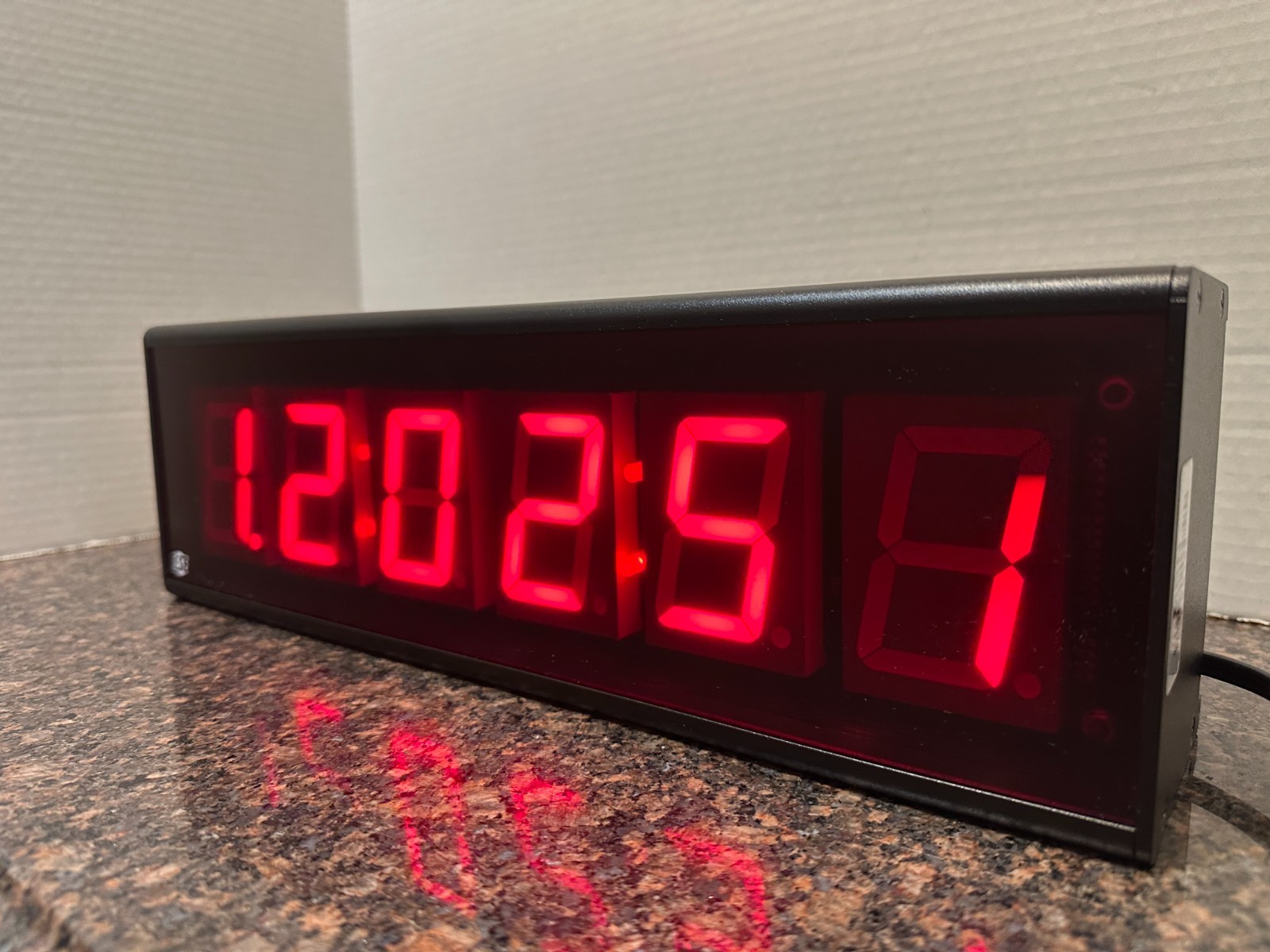 ESE-996U "6-Digit Timecode Reader.Broadcast Studio Digital Clock