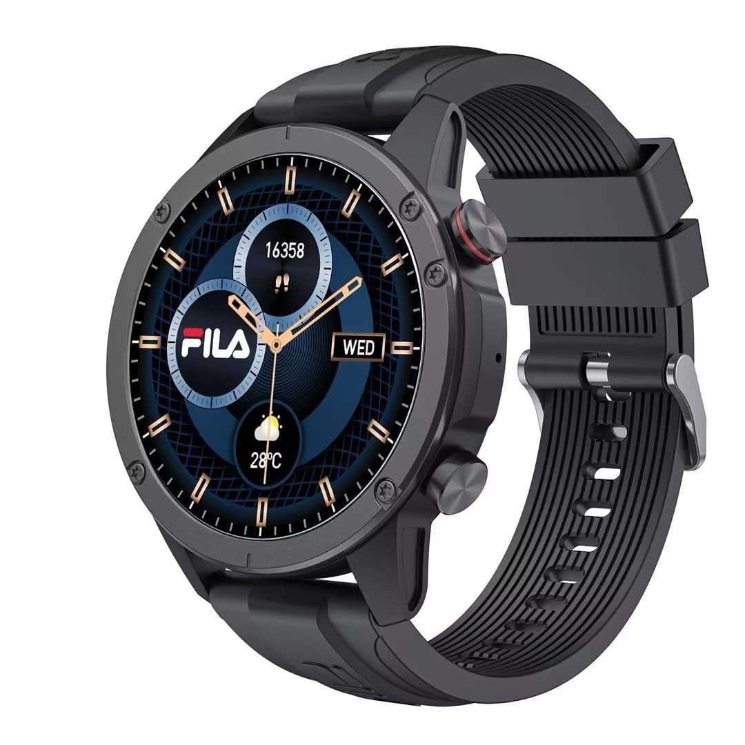 Fila Smart Watch Men Women 1.43" AMOLED Fitness Tracker Heart Rate/Sleep 130+ Sp