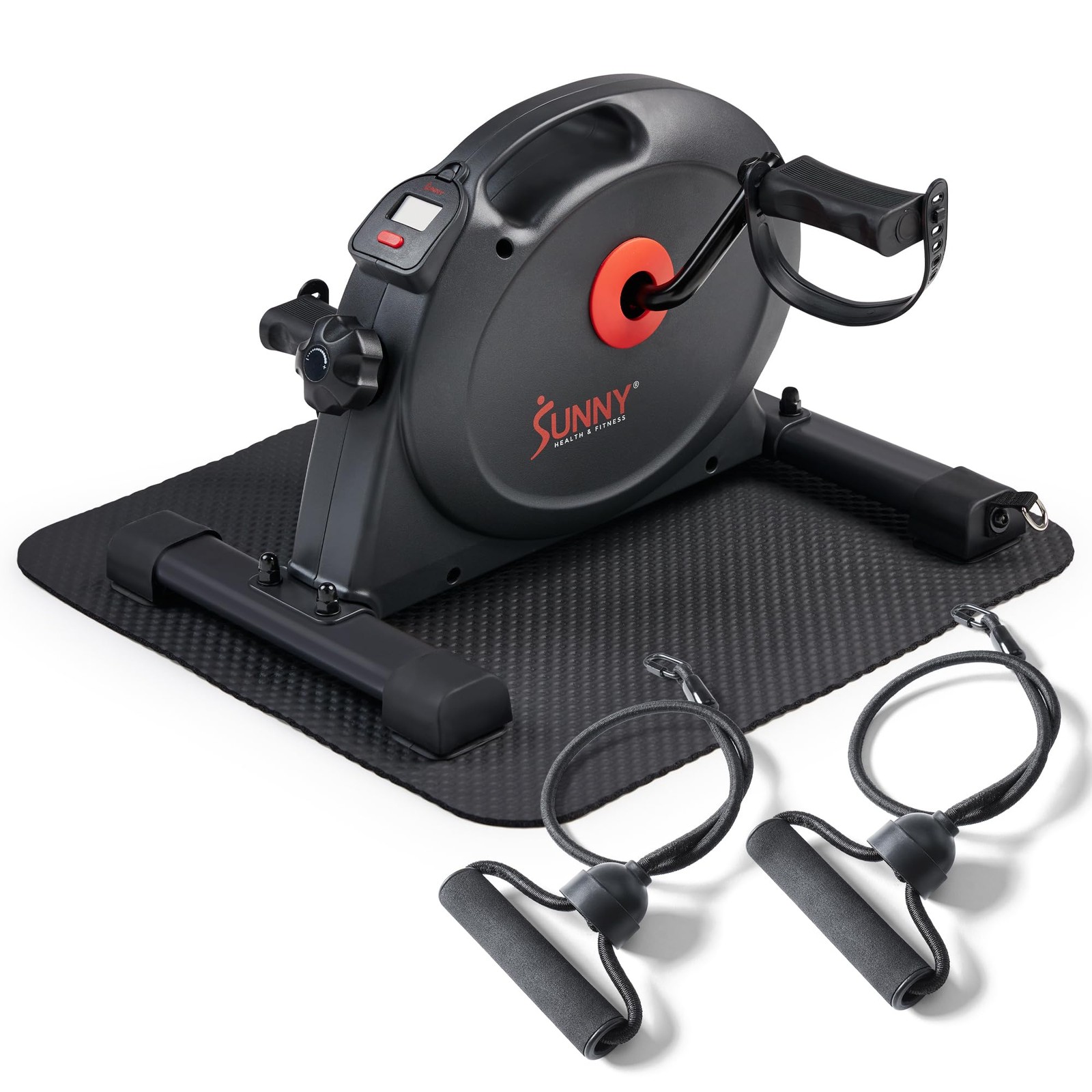 Sunny Health  Fitness Under Desk Smart Mini Pedal Exerciser, Exercise Cycle