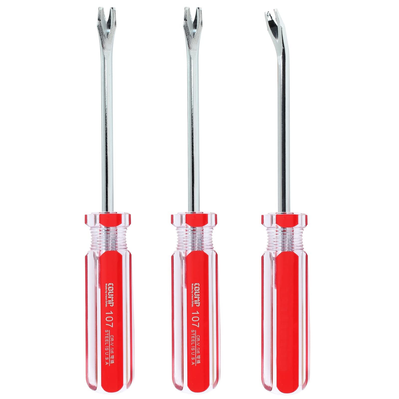 3 Pcs Tack Lifter 3mm Utip Tack Puller Nail Staple Rivet Remover Screwdriver Too
