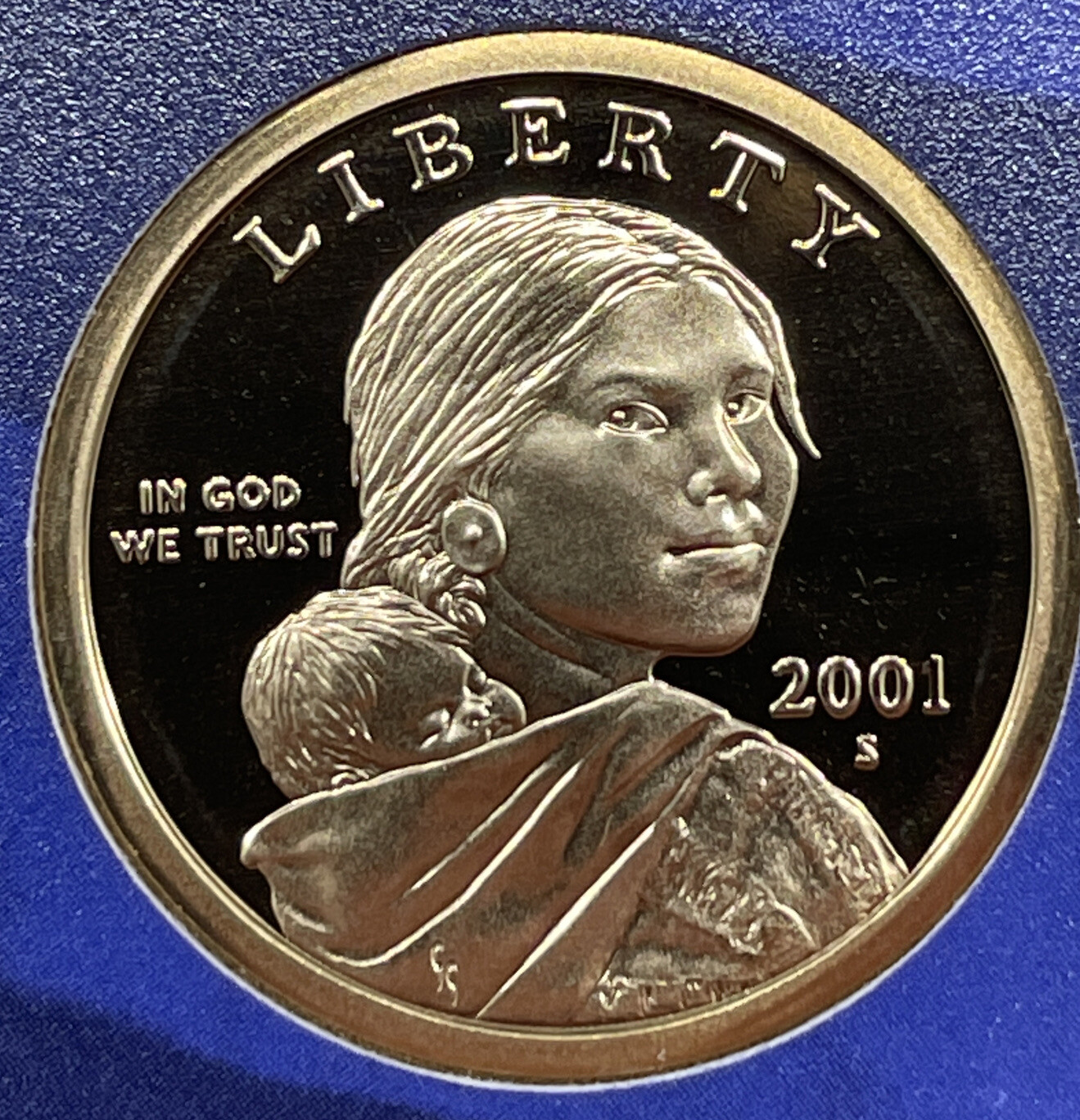 2001 S Proof Sacagawea Native American Dollar from Proof Set with Free Shipping