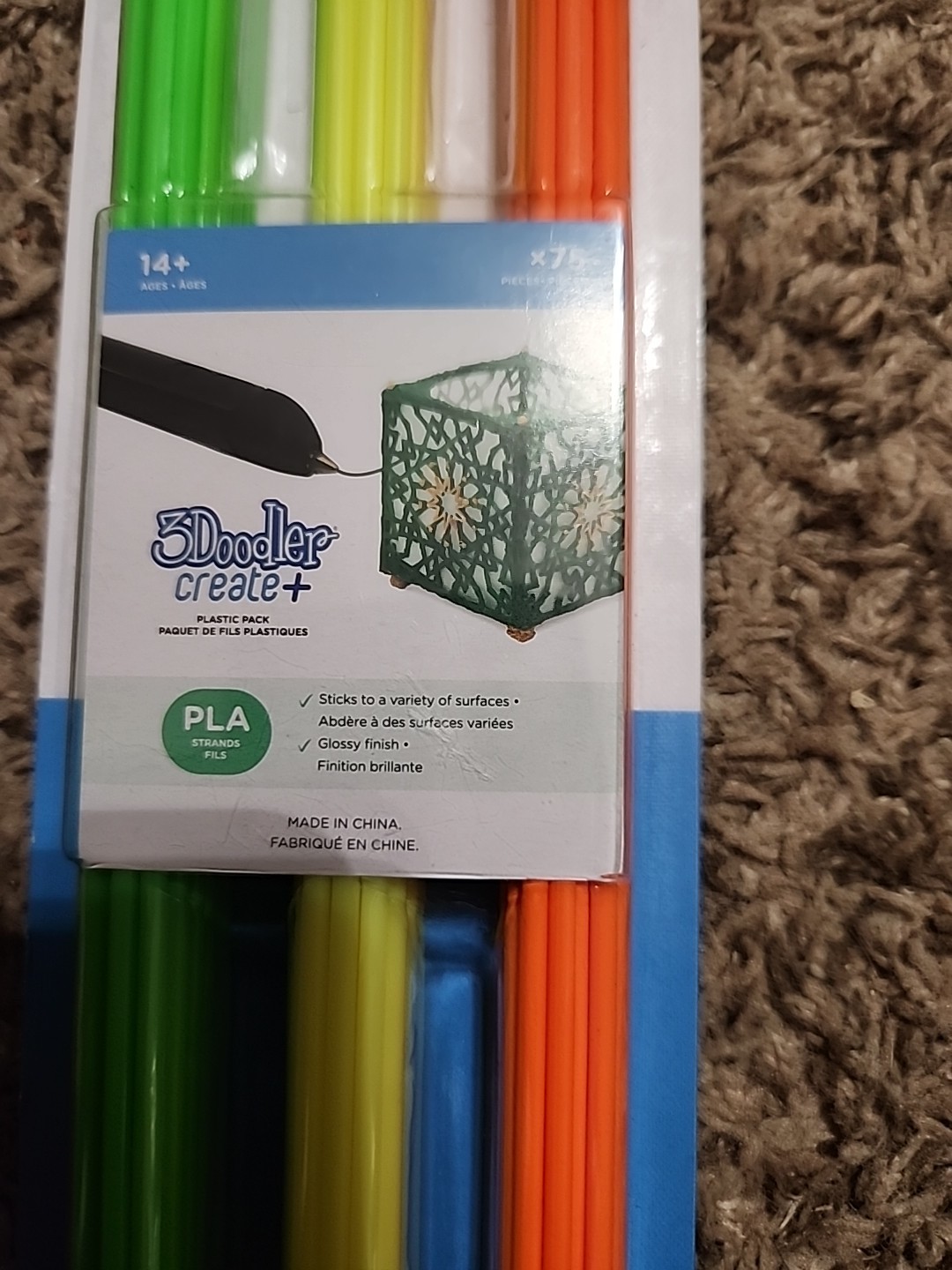 PLA Filament Refill Pack 75 Strands for 3Doodler Create+ Citrus Colors
