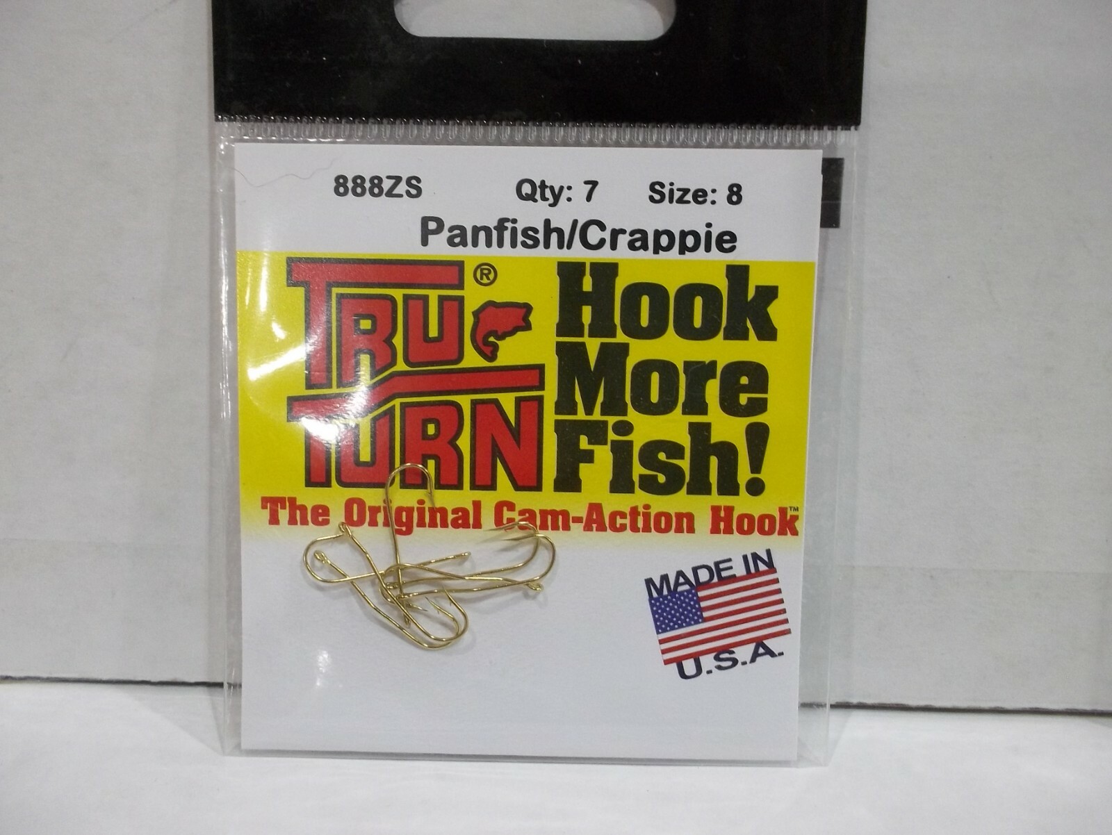 Tru Turn panfish/crappie 888ZS fishing hooks Made in USA choose your size!  NIP