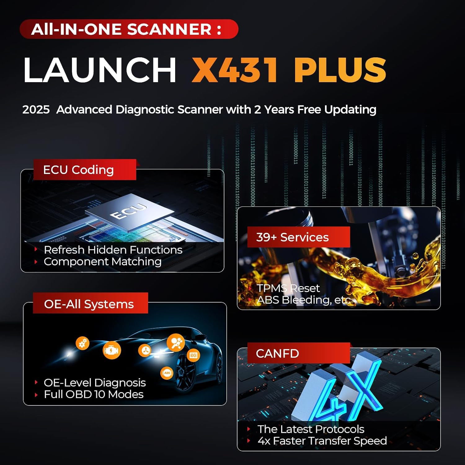 2026 LAUNCH X431 IMMO PLUS Car Key Programming Diagnostic Tool ECU Coding Clone