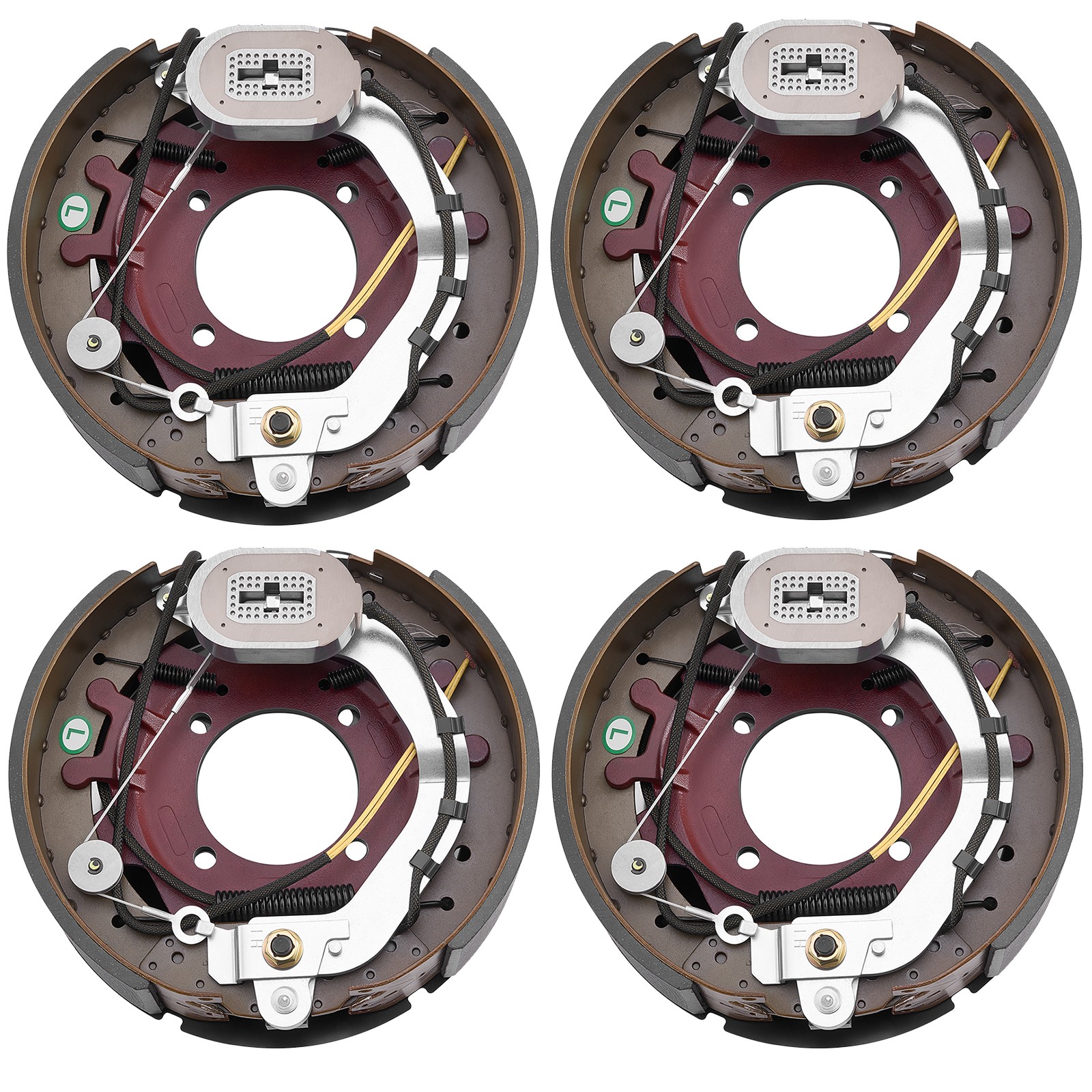 Uimoso Electric Trailer Brake Fit 12-1/4"x3-3/8" 10K 2 Pairs for 10000 lbs Axle