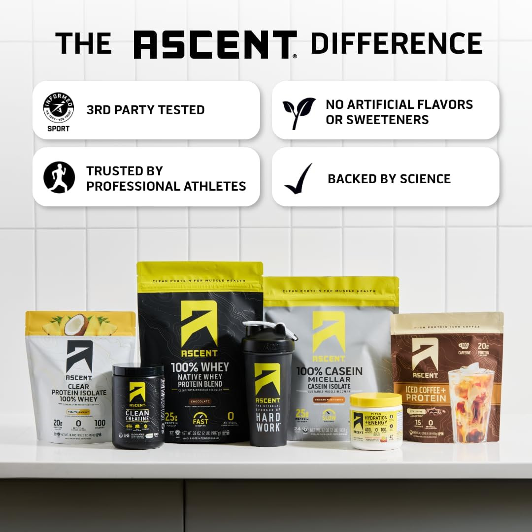 100% Whey Protein Powder - Post Workout Whey Protein Isolate, Zero Artificial Fl