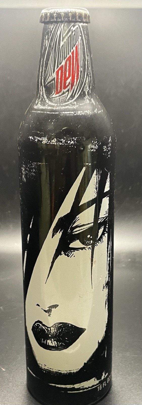 Mountain Dew Tundra Methamphibian 2007 Green Label Art Full Aluminum Bottle