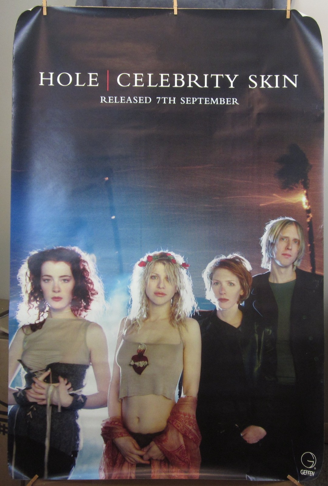 Courtney Love HOLE "Celebrity Skin" 40"x60" (101x152cm) Geffen PROMO POSTER 1998