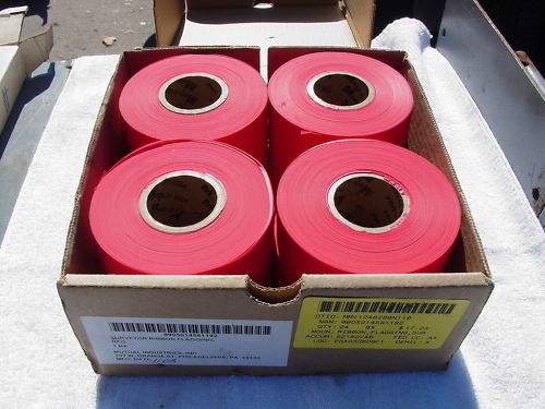 MUTUAL INDUSTRIES FLAGGING RIBBON BOX OF 12 RED NEW